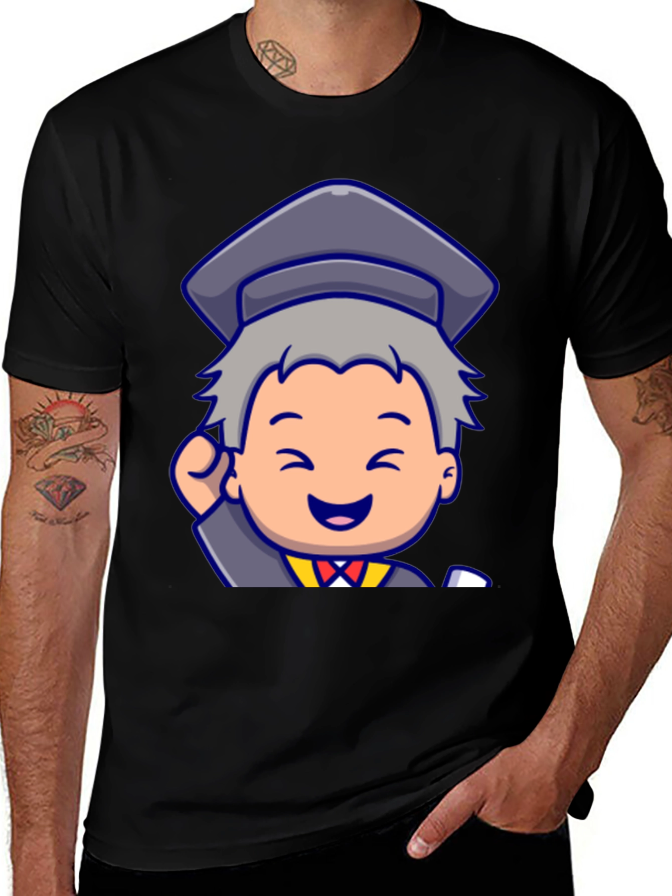 Graduation Cartoon Graphic Tee