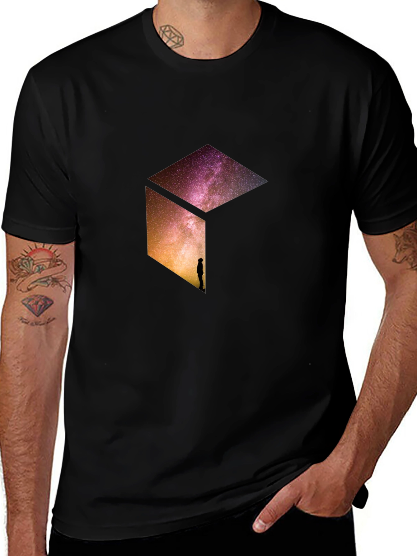 Variant 13 of Cosmic Cube Black T-Shirt - Unisex Style