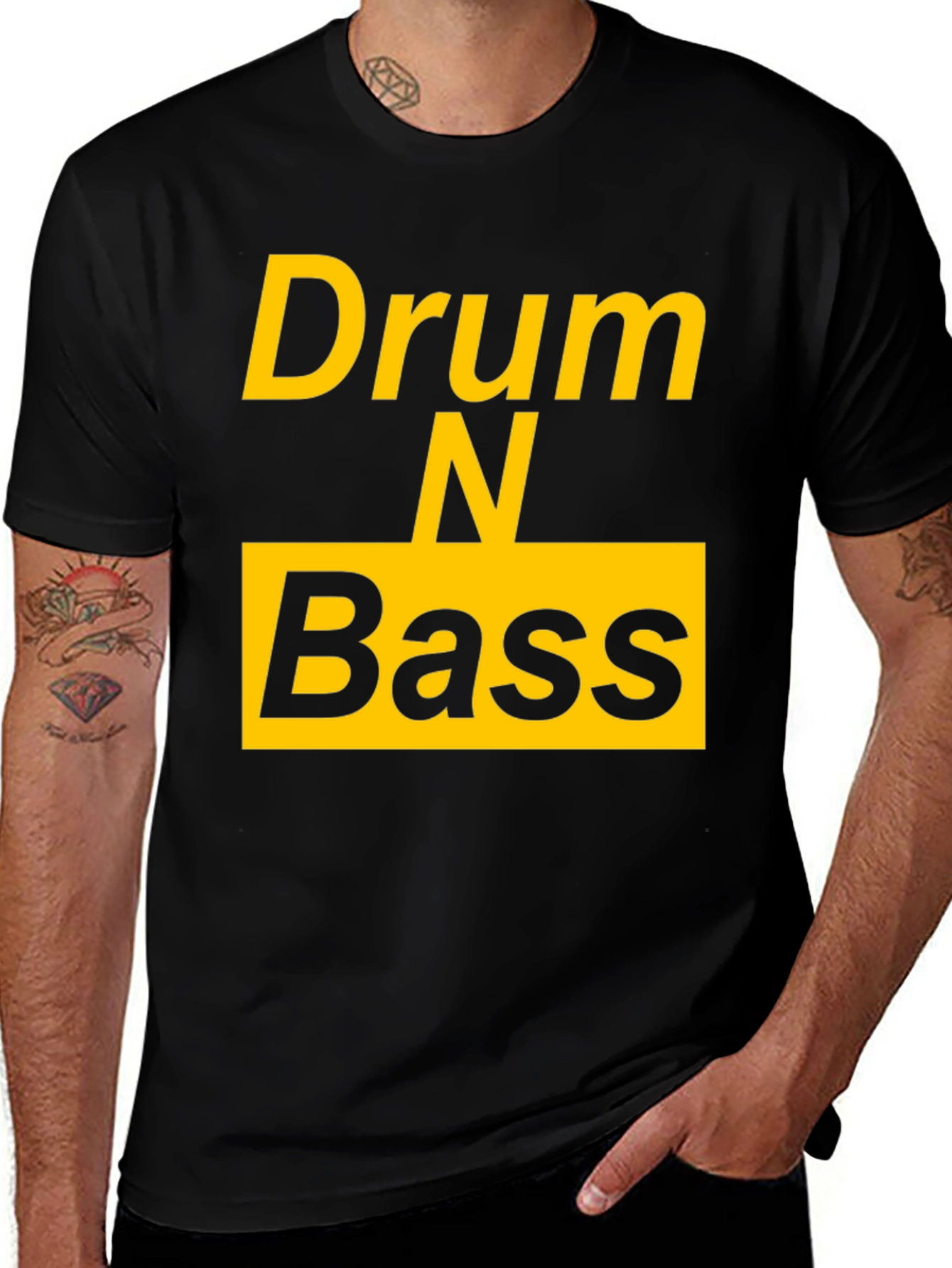 Variant 23 of Drum N Bass Black Graphic Tee