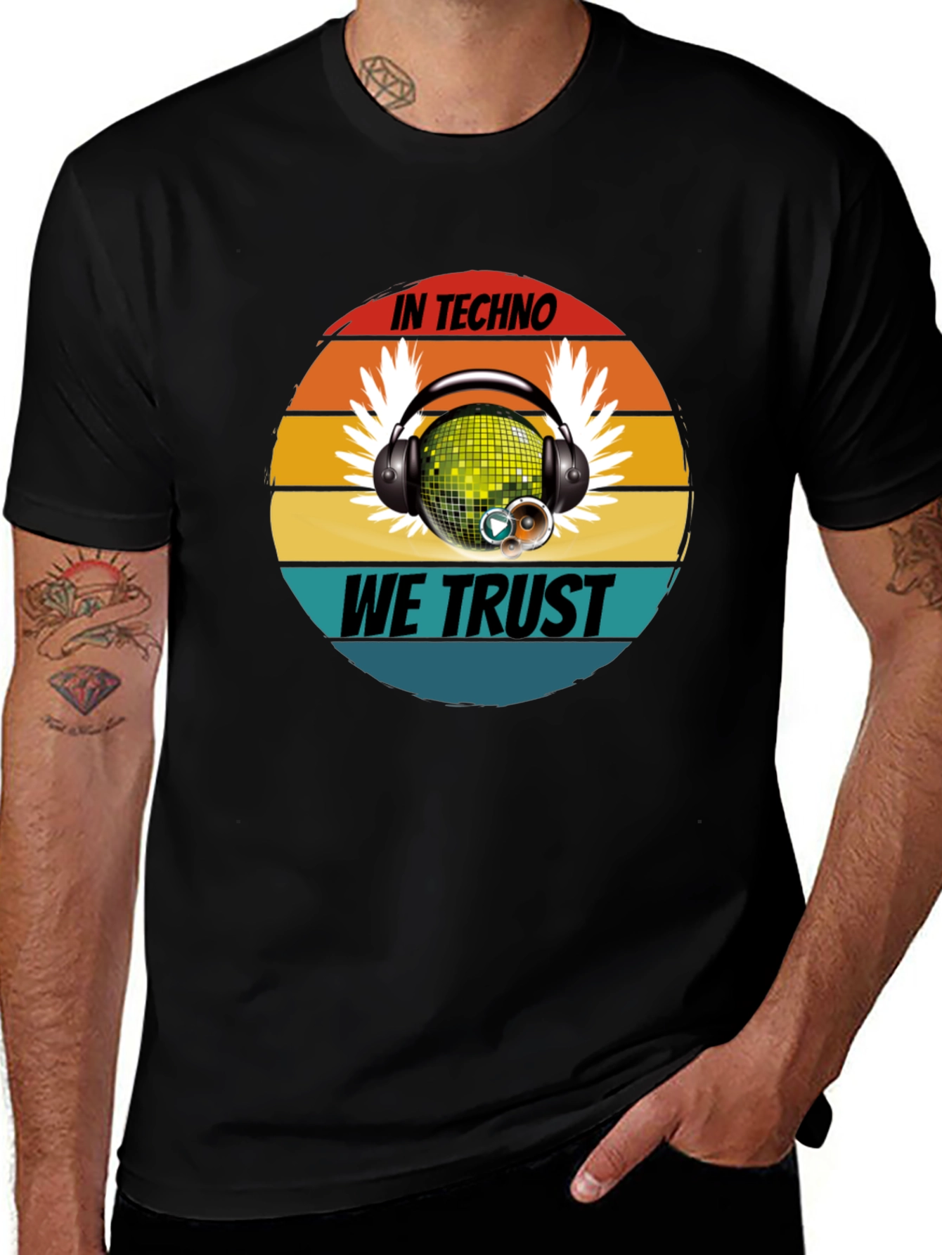 Variant 19 of In Techno We Trust Retro Graphic Tee