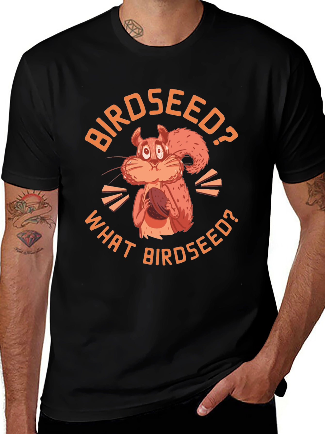 Variant 20 of Birdseed? Squirrel Graphic T-Shirt