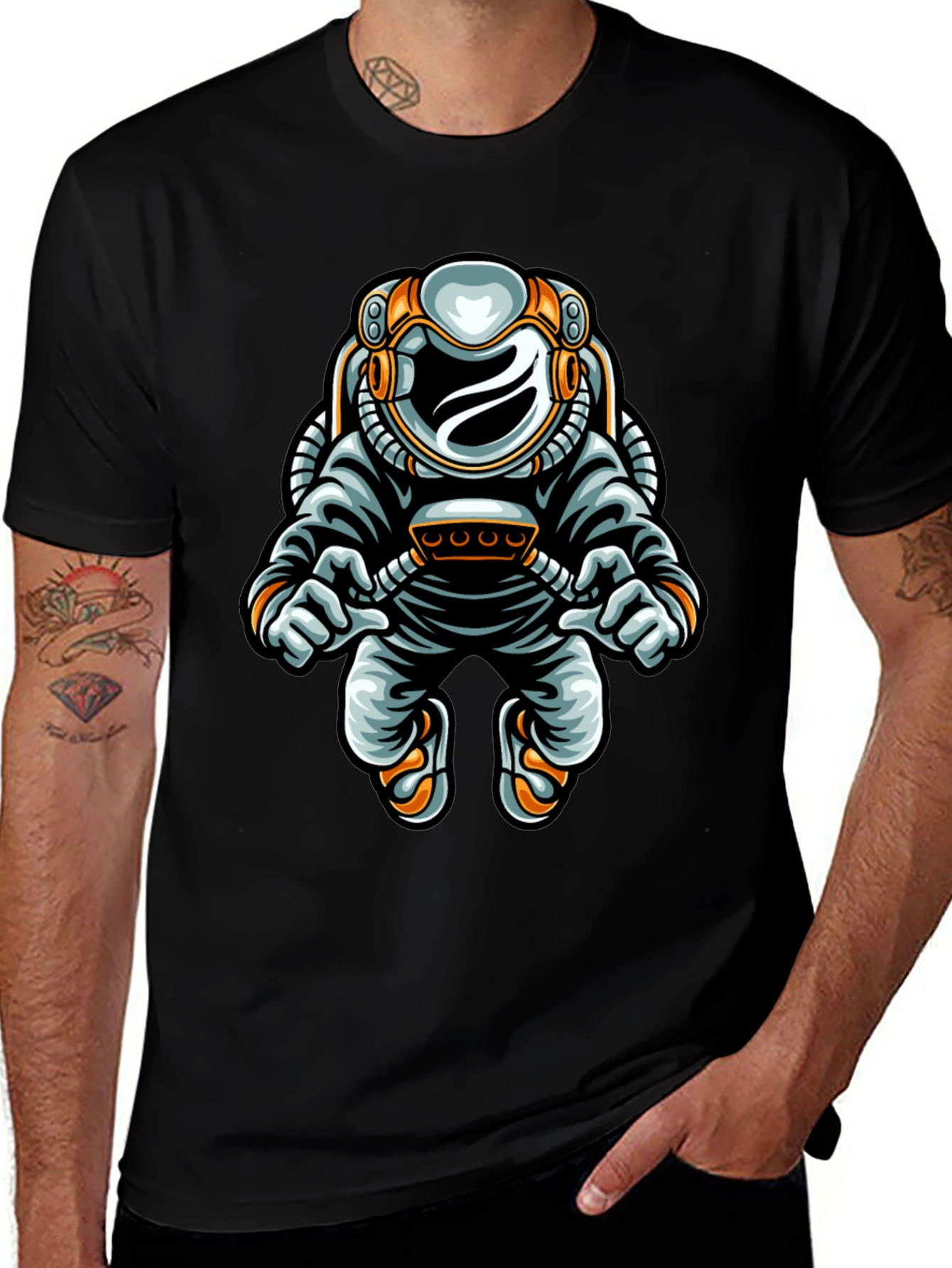 Variant 17 of Astronaut Graphic Print Tee