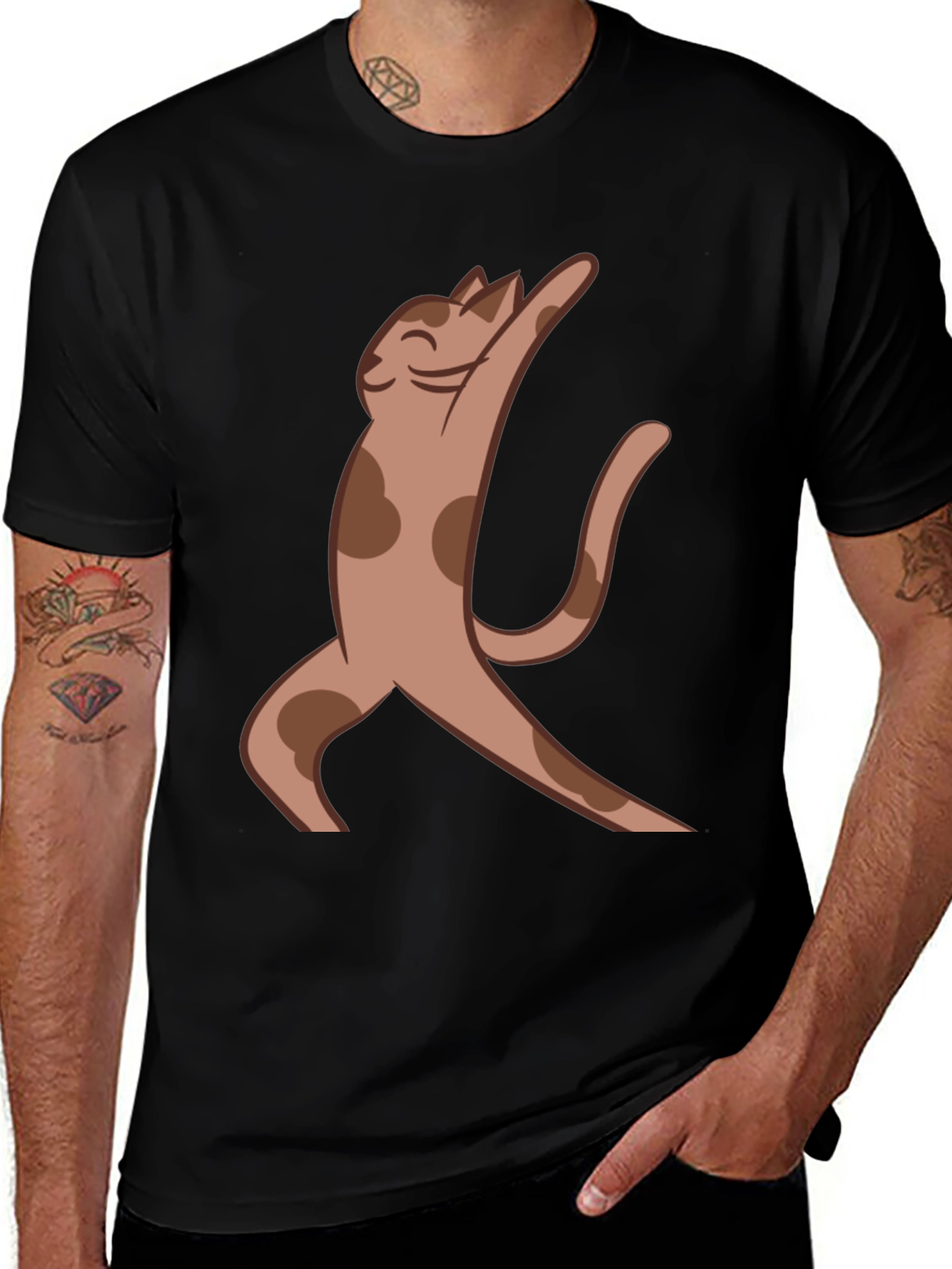 Yoga Cat Graphic T-Shirt - Unisex