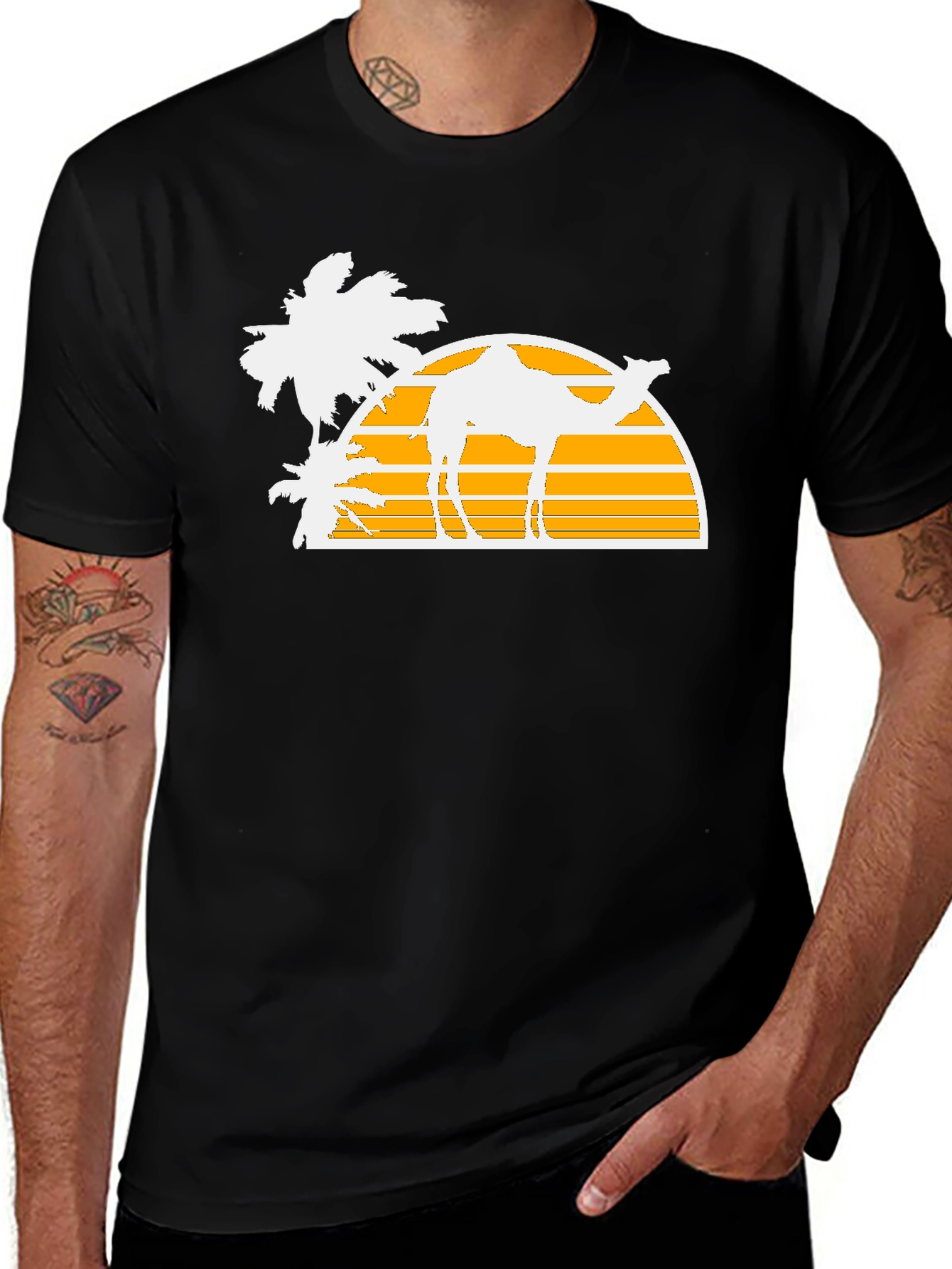 Retro Desert Camel T-Shirt