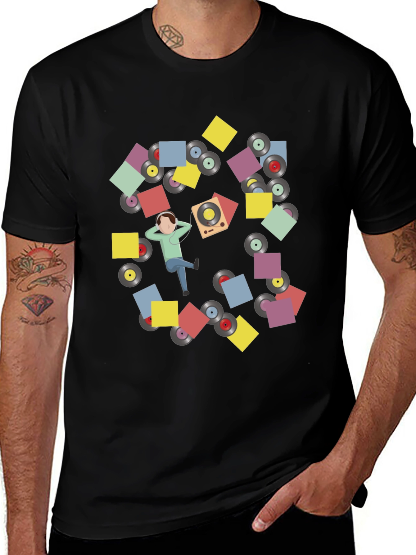 Variant 28 of Retro Vinyl Record Graphic Tee - Music Lover T-Shirt