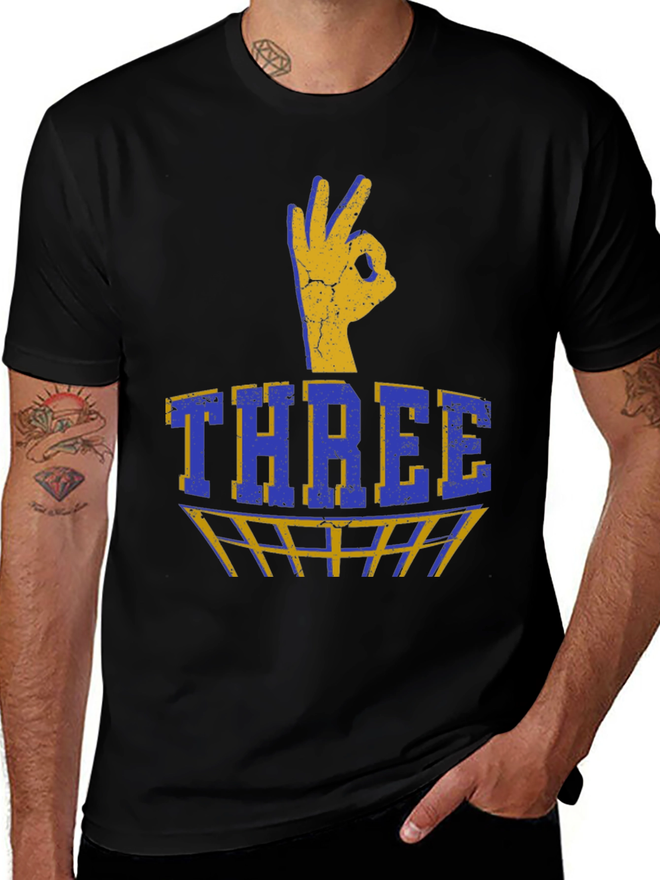 Variant 13 of Three Point Hand Gesture Graphic T-Shirt