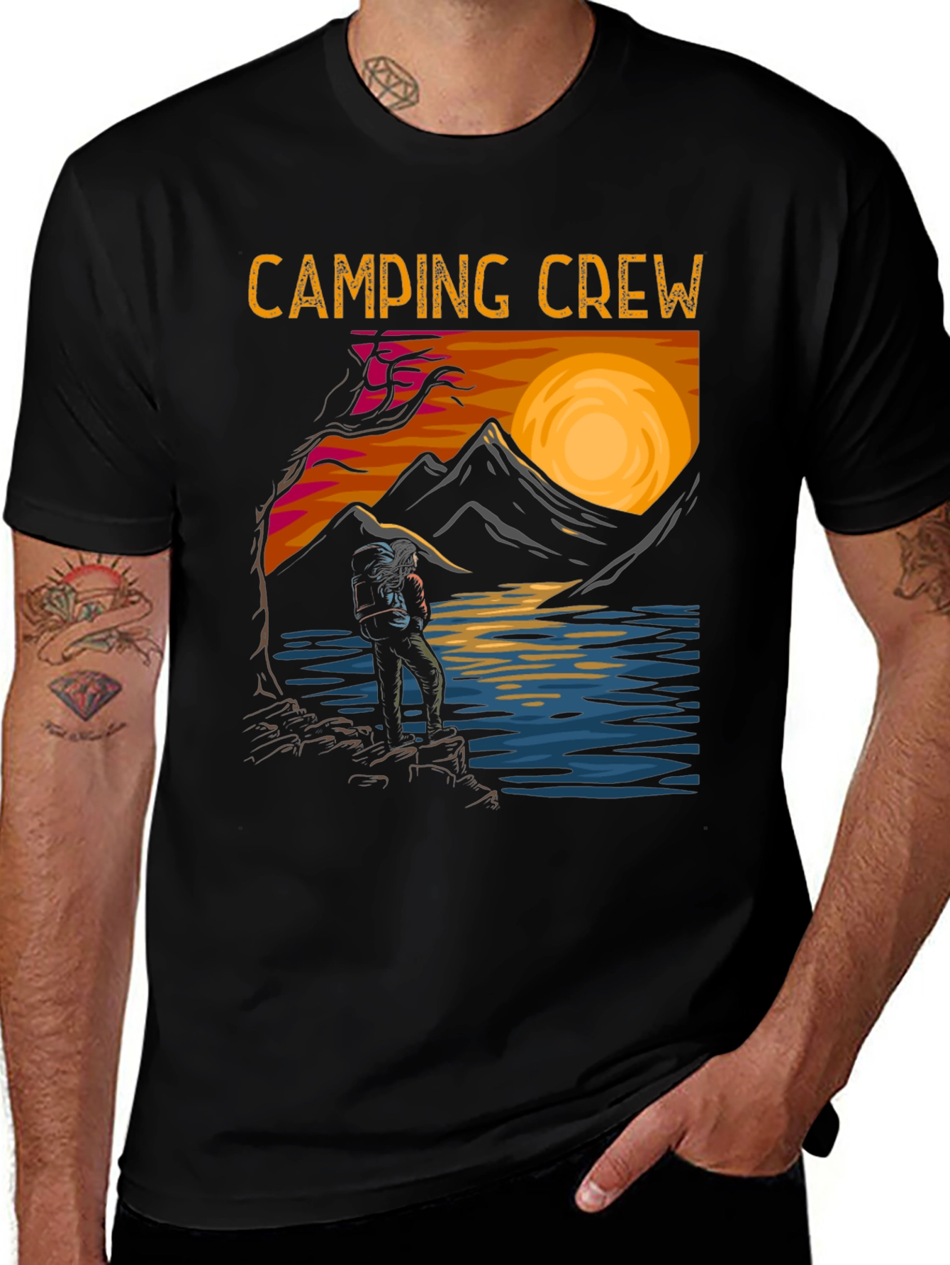 Variant 10 of Camping Crew Graphic T-Shirt