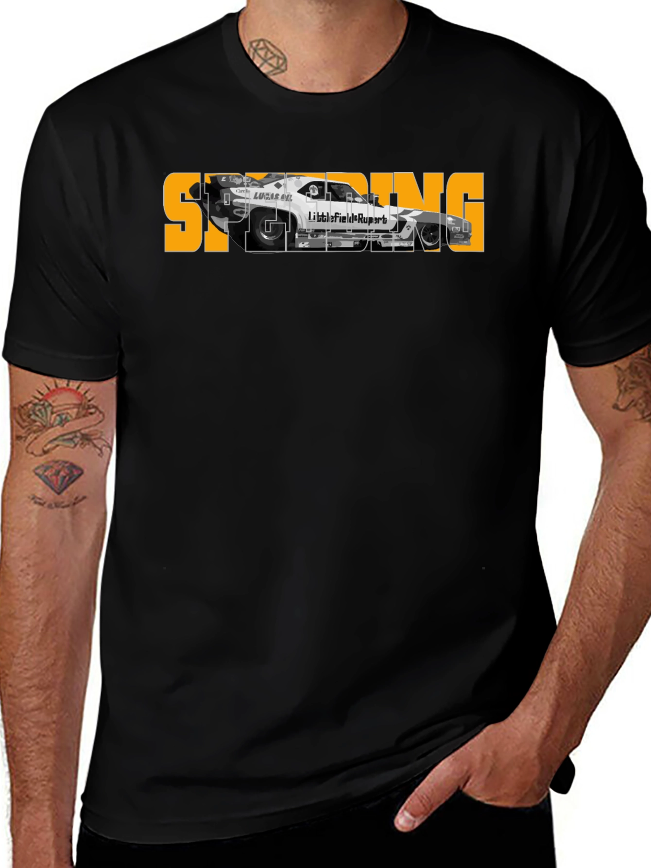 Variant 14 of Funny Car Racing T-Shirt