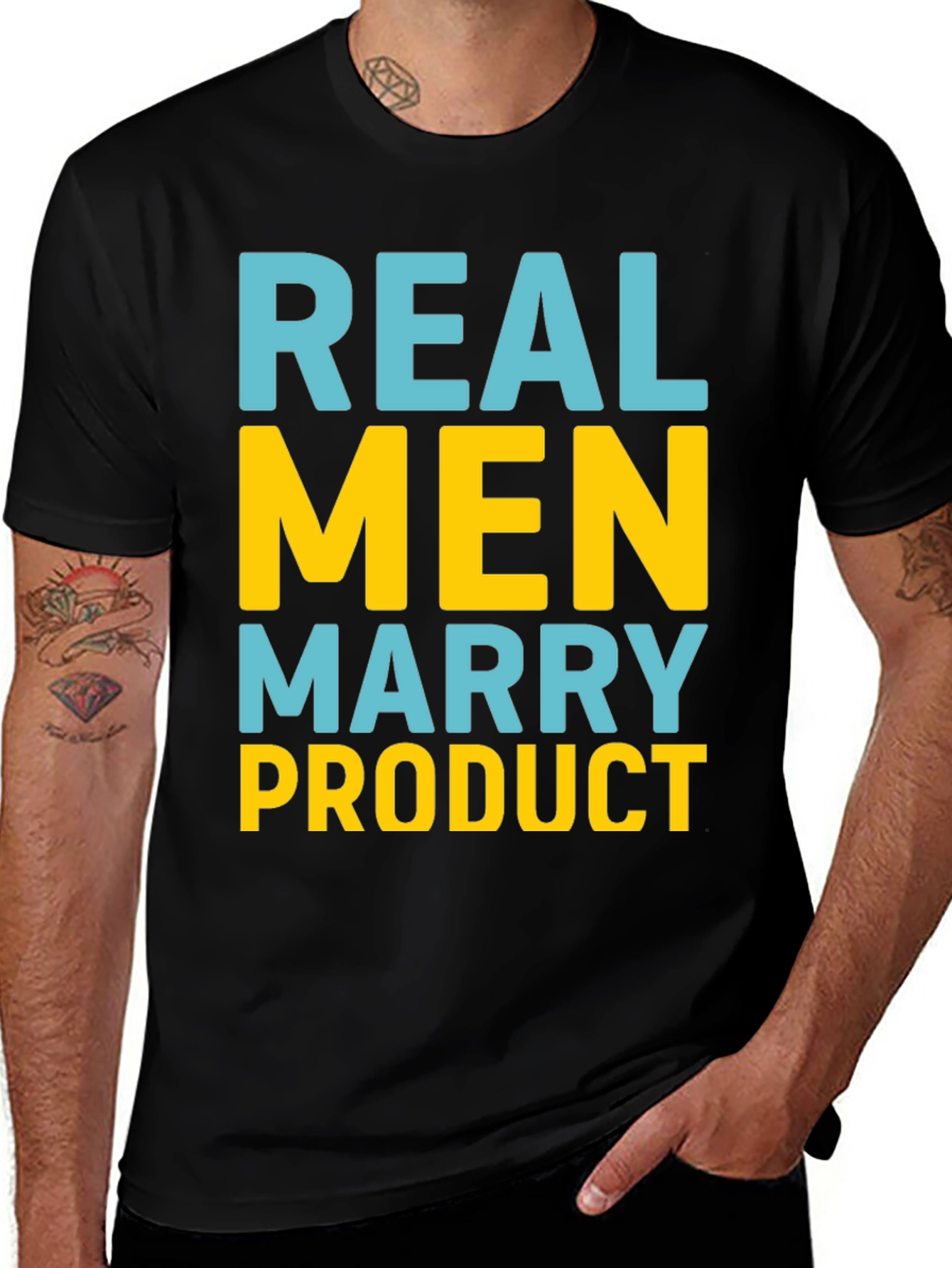 Variant 9 of Real Men Marry Product T-Shirt