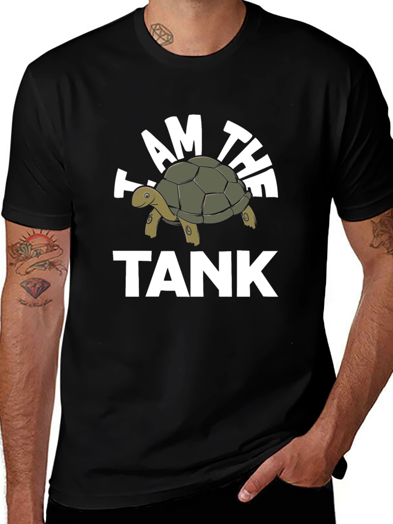 Variant 27 of I Am The Tank Turtle Graphic T-Shirt