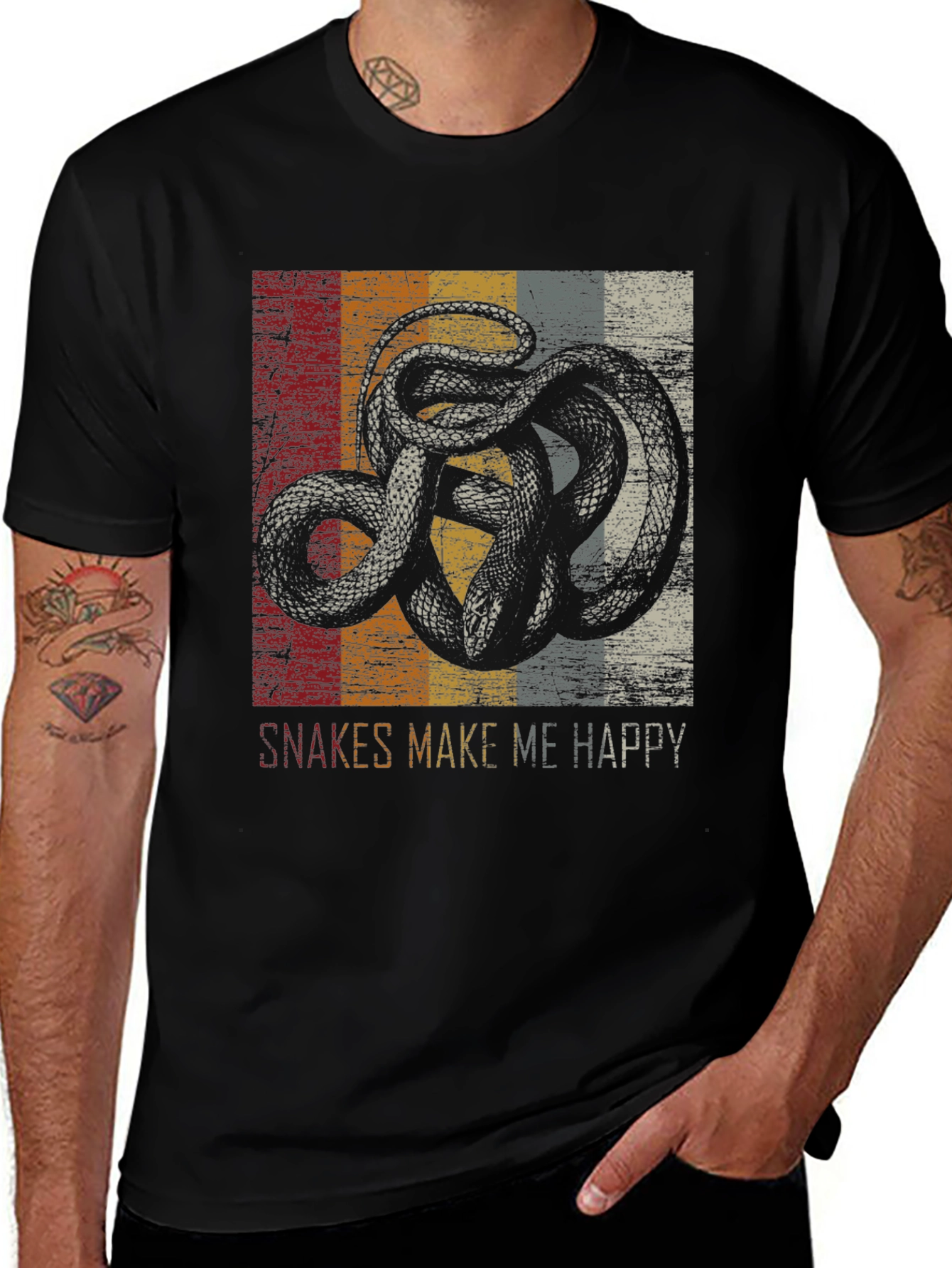 Variant 2 of Snakes Make Me Happy Graphic Tee