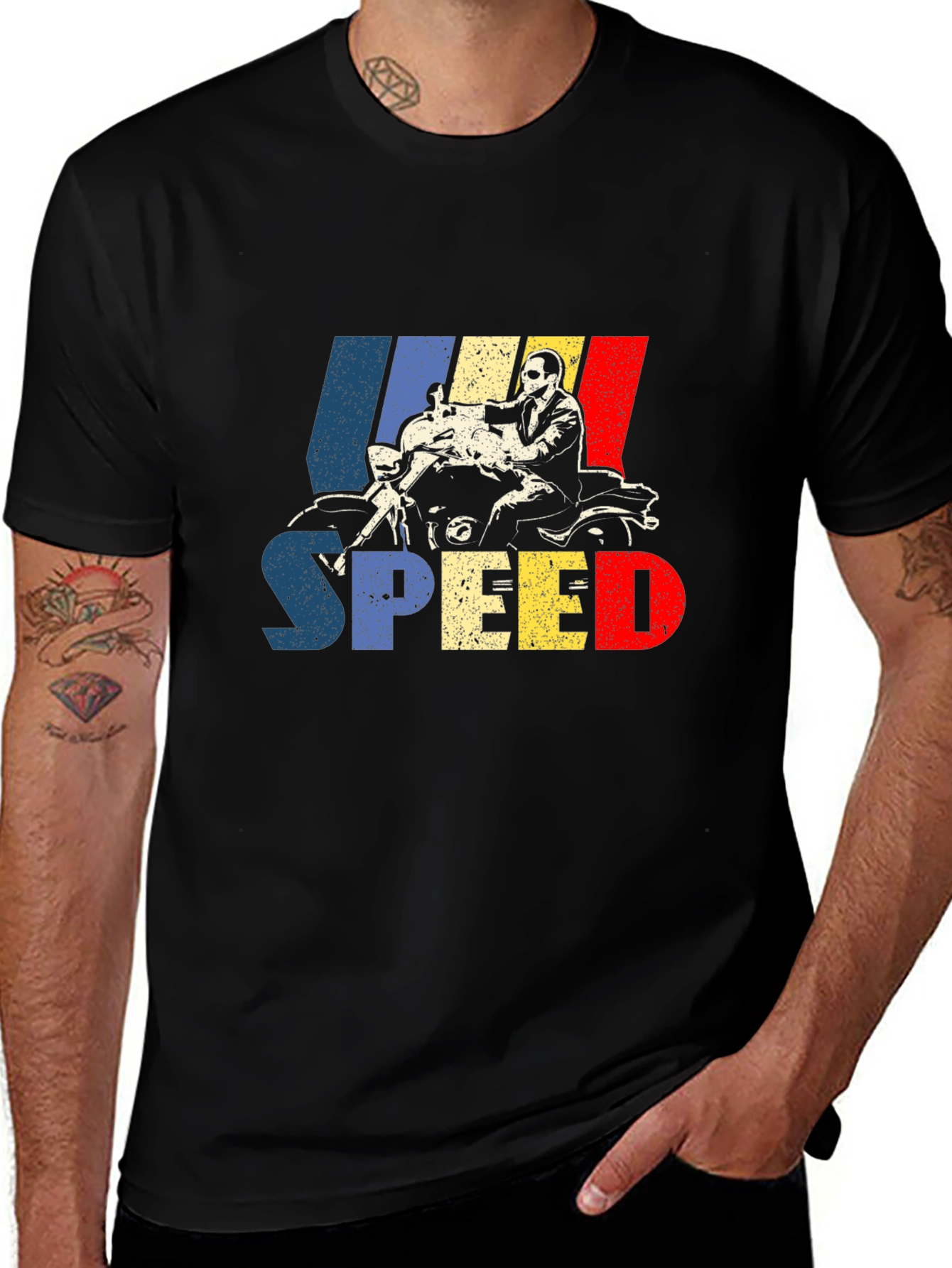 Variant 27 of Retro "Speed" Graphic T-Shirt