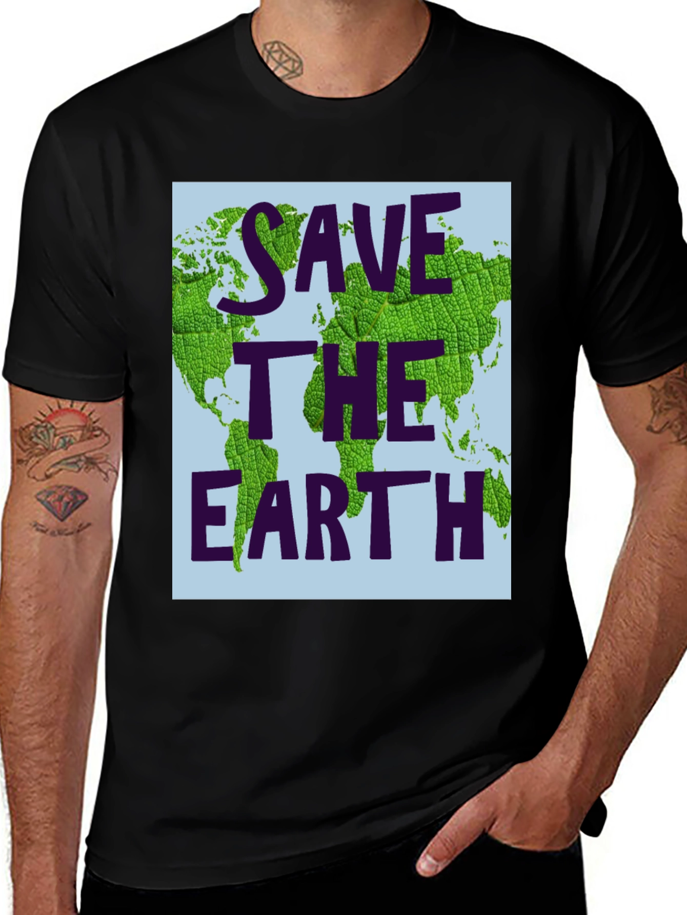 Variant 19 of Save the Earth Graphic T-Shirt - Eco-Friendly Tee