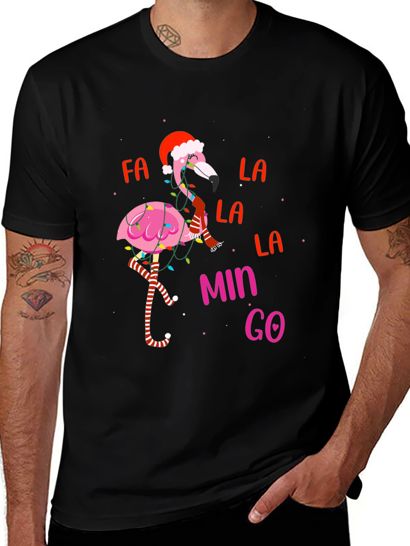 Variant 7 of Christmas Flamingo T-Shirt