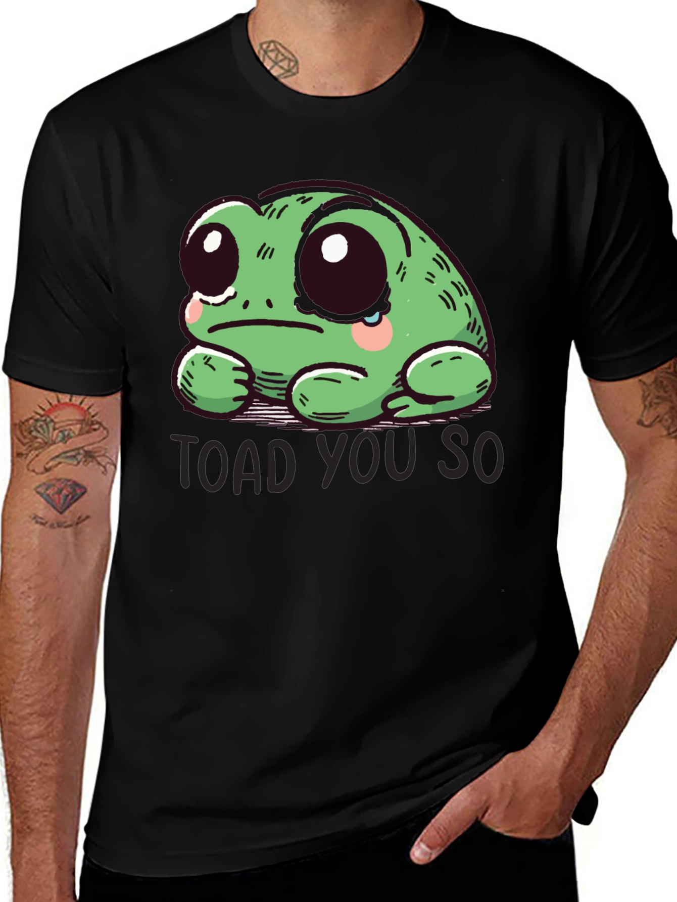 Variant 28 of Sad Frog T-Shirt - "Toad You So" Funny Tee