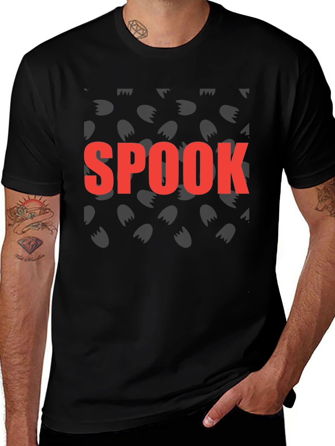 Spook Graphic Tee - Halloween Fashion