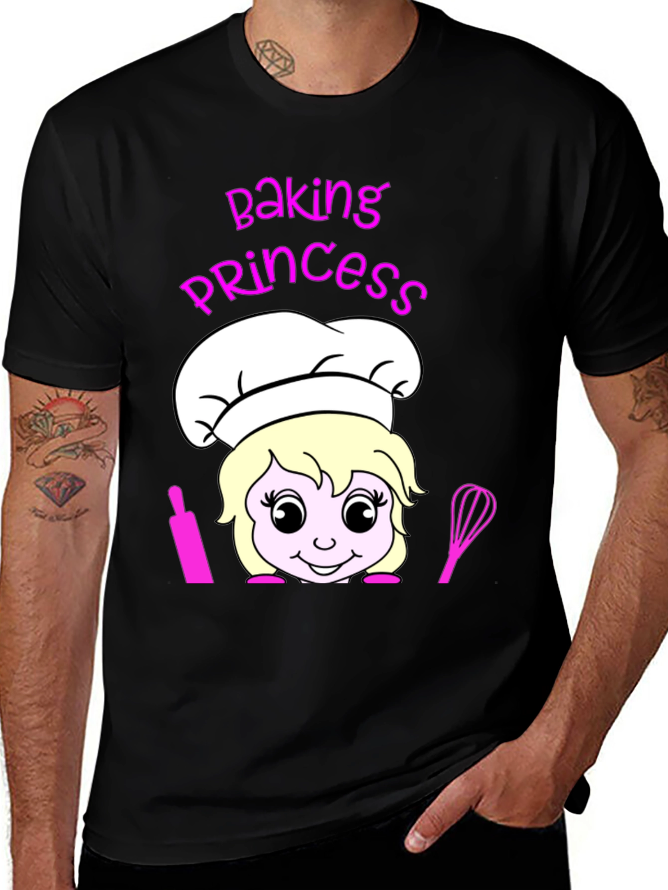 Variant 15 of Baking Princess T-Shirt - Chef Cartoon Tee