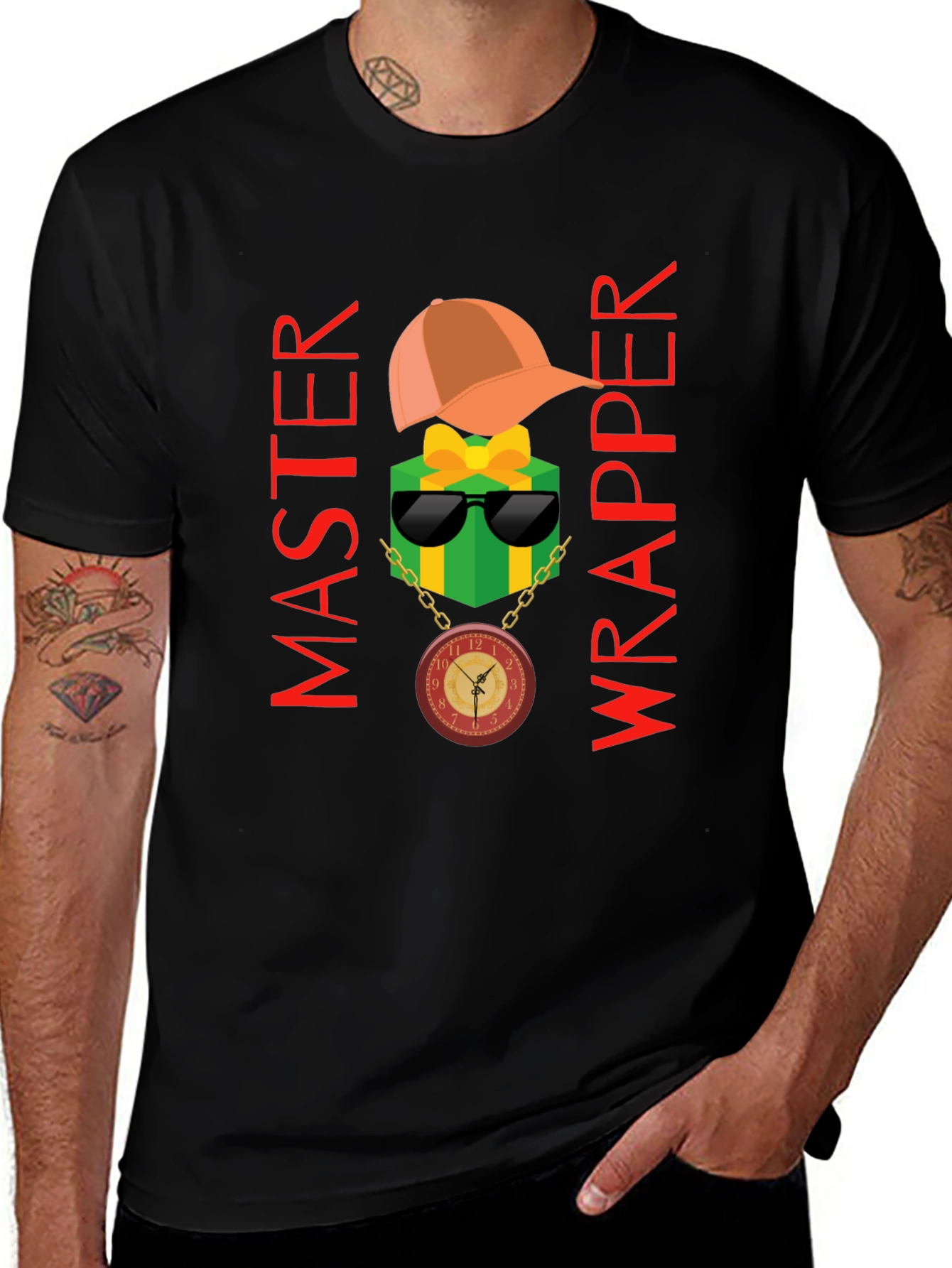 Variant 13 of Master Wrapper Graphic T-Shirt - Funny Gift Wrapping Tee