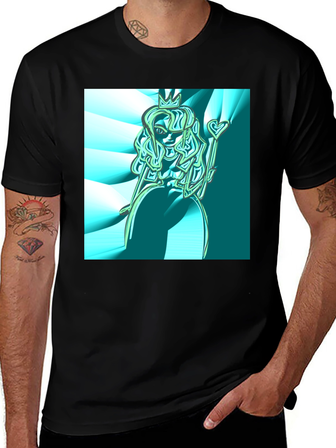 Variant 11 of Queen Graphic T-Shirt - Unique Art Tee