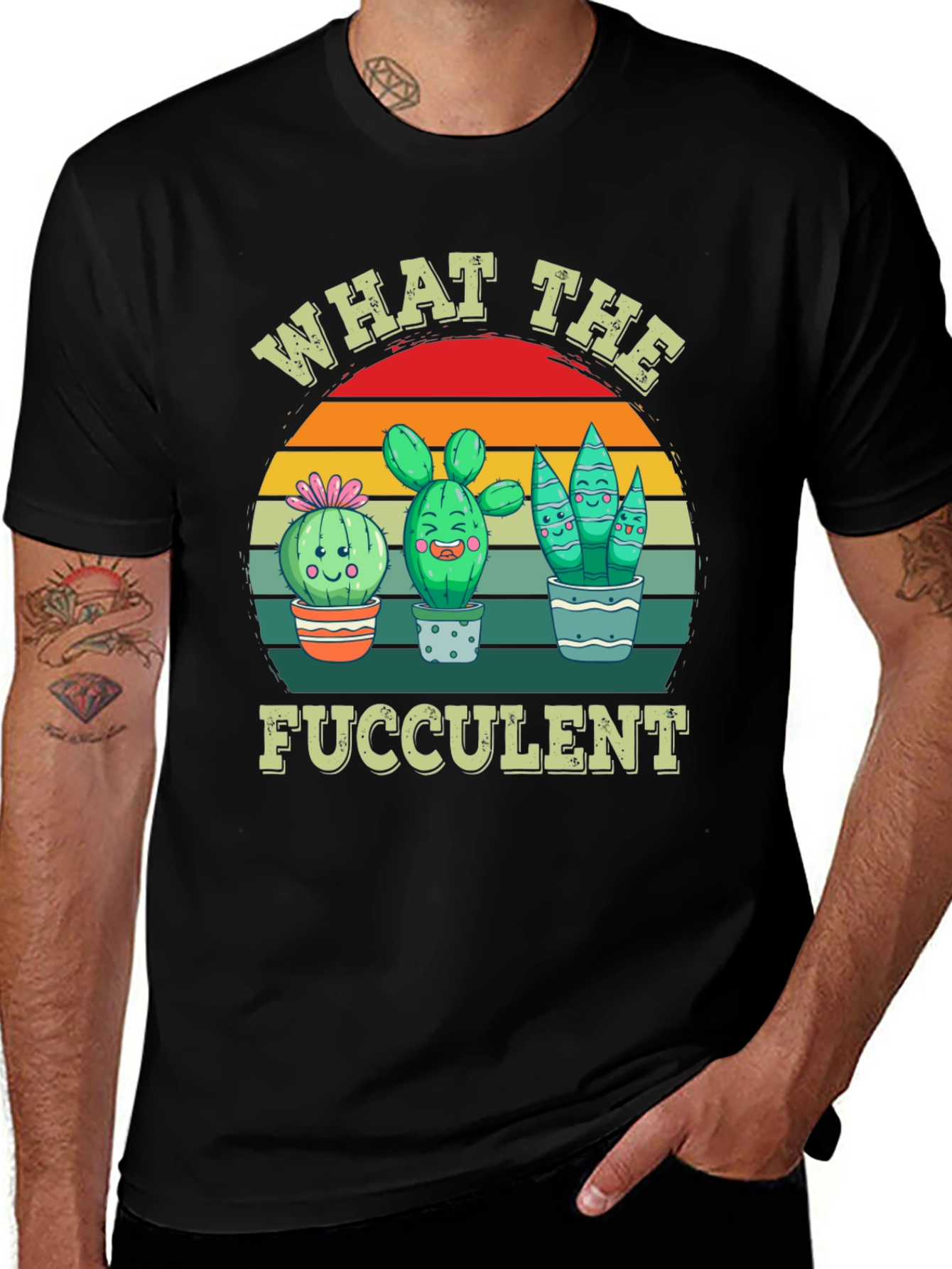What the Fucculent T-Shirt - Cactus Lover Tee