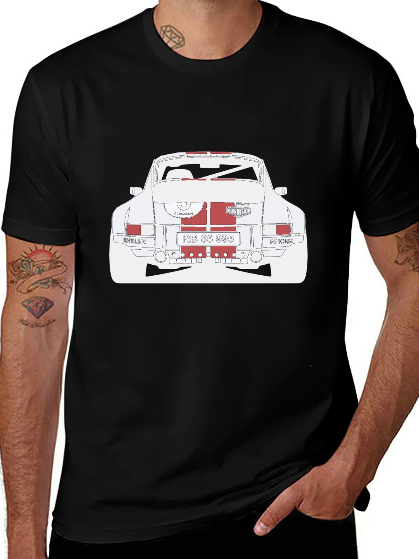 Variant 28 of Vintage Race Car Graphic T-Shirt