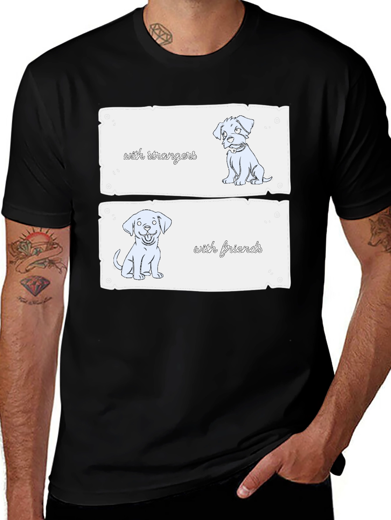 Variant 16 of Dog Mood T-Shirt - Introvert Humor Graphic Tee
