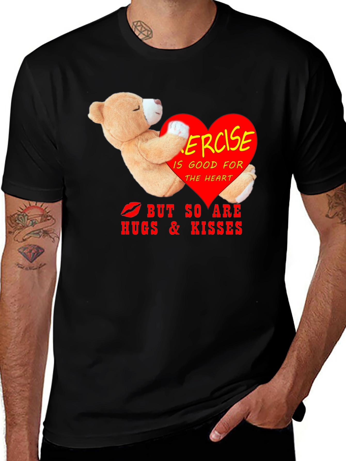 Variant 30 of Exercise Hugs Kisses Graphic Tee