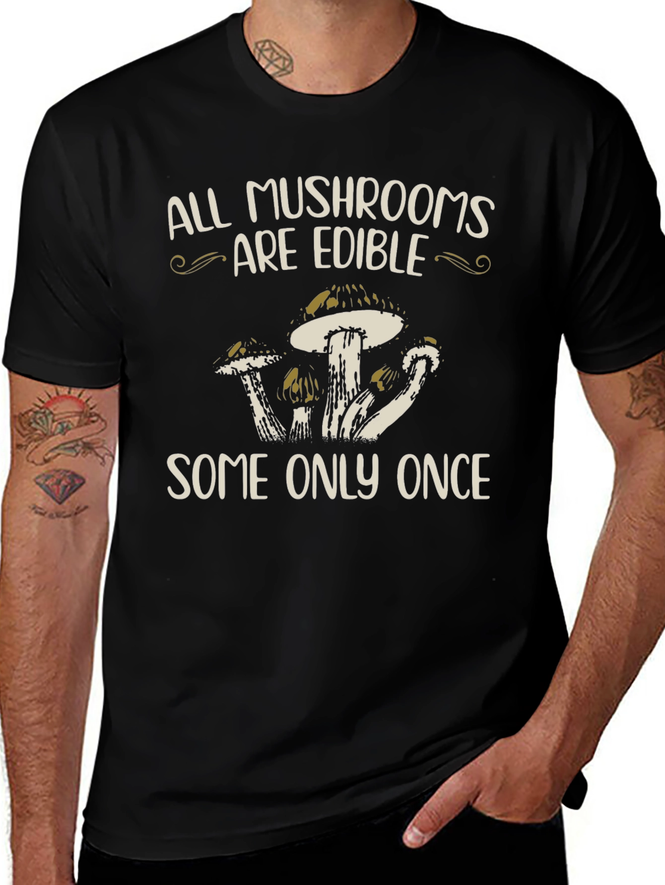 Variant 23 of Edible Mushroom Graphic T-Shirt