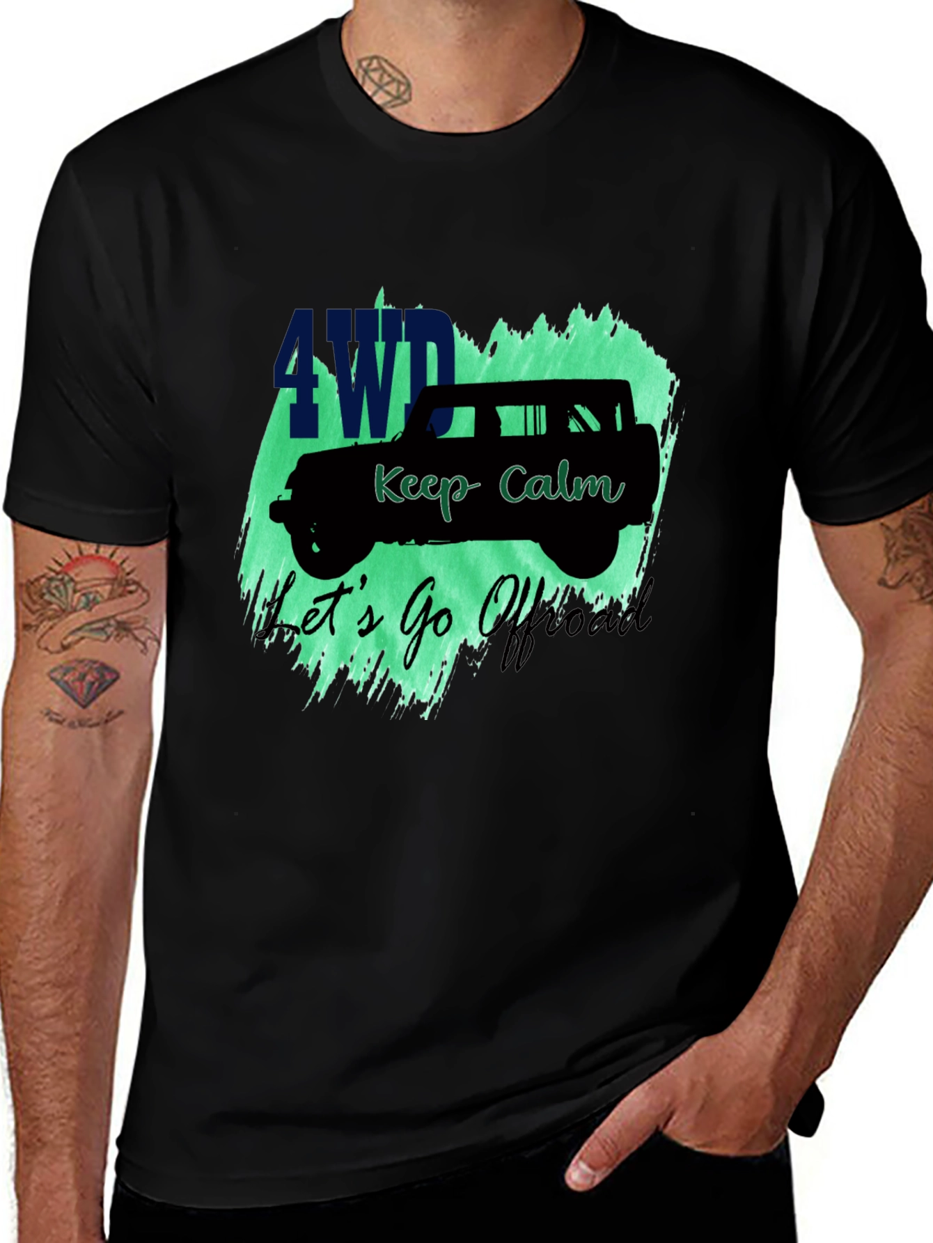 Variant 3 of AWD Off-Road Adventure T-Shirt - Keep Calm