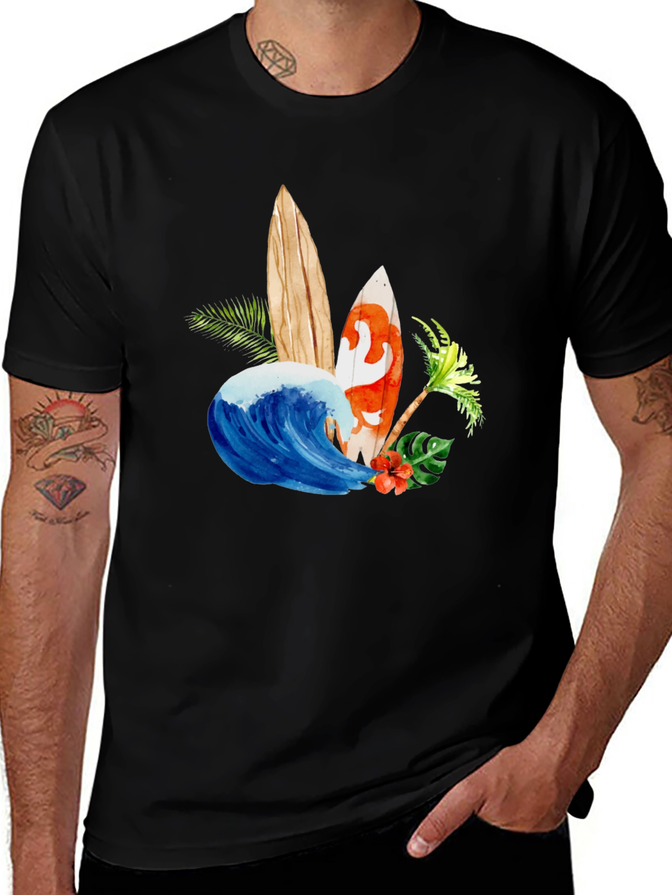 Variant 25 of Tropical Surfboards Graphic T-Shirt