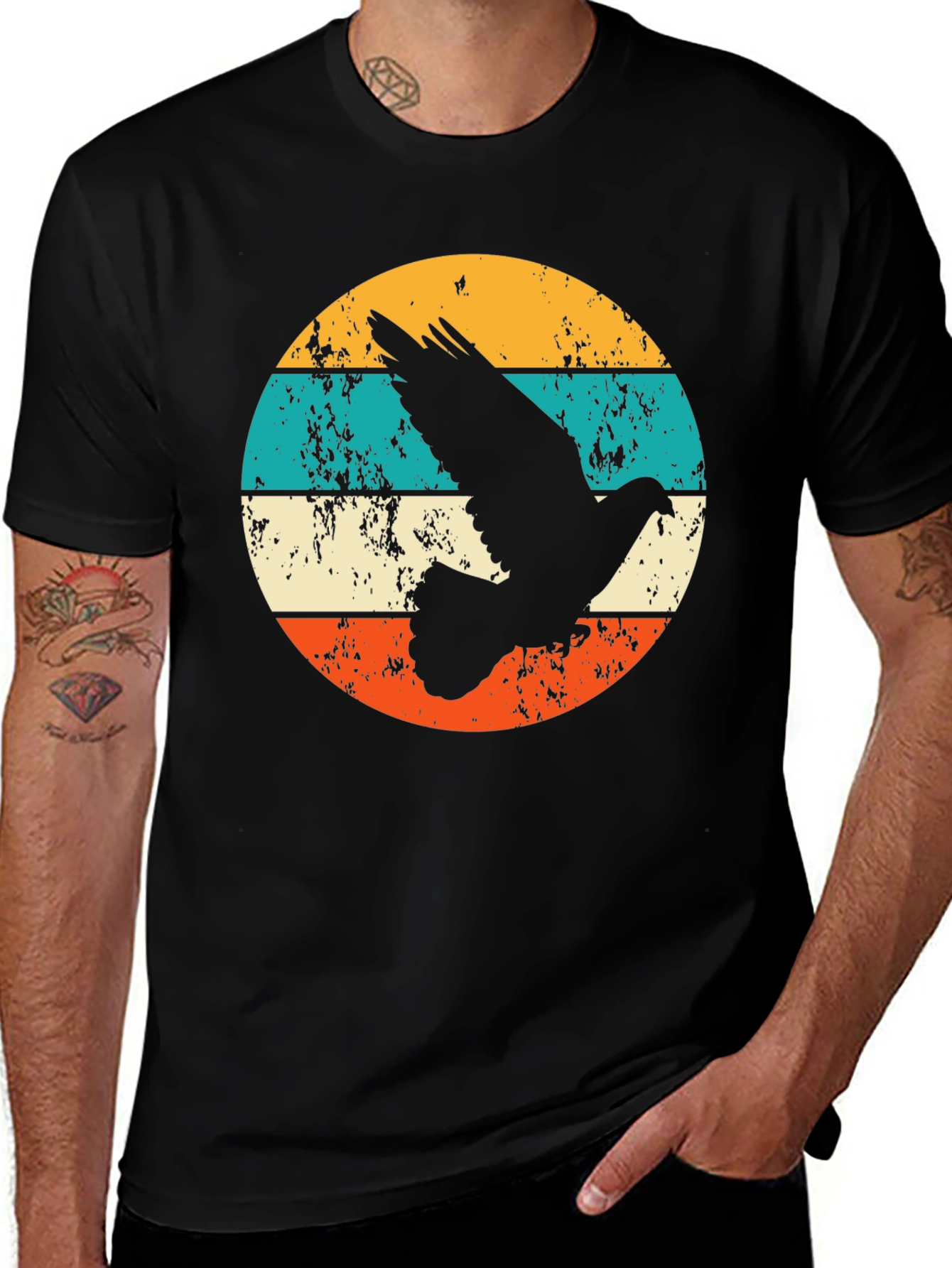 Variant 30 of Vintage Style Pigeon T-Shirt