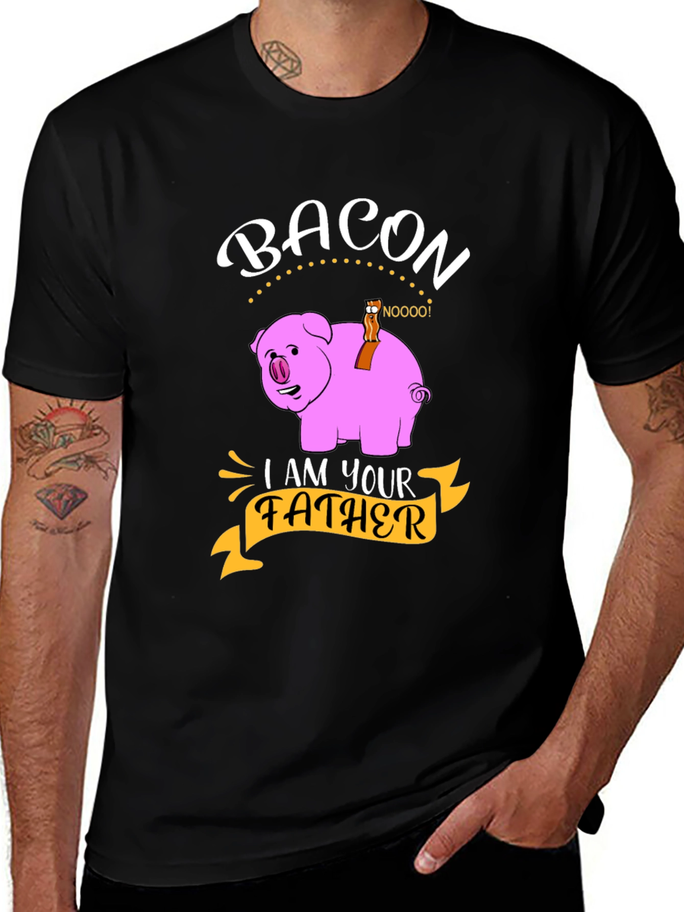 Variant 22 of Bacon I Am Your Father Funny Pig T-Shirt