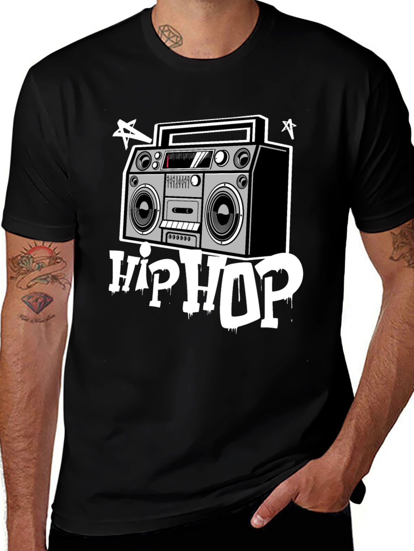 Variant 8 of Hip Hop Boombox Graphic T-Shirt