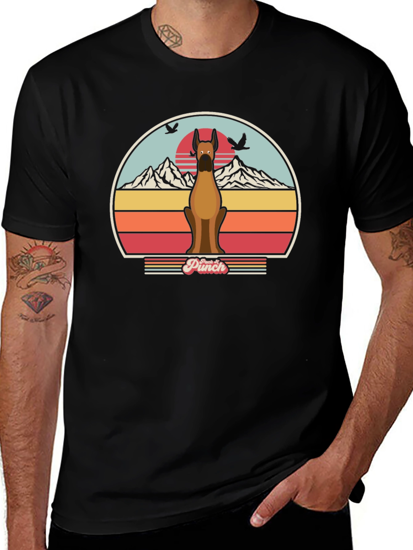 Retro Dog T-Shirt - Punch Design