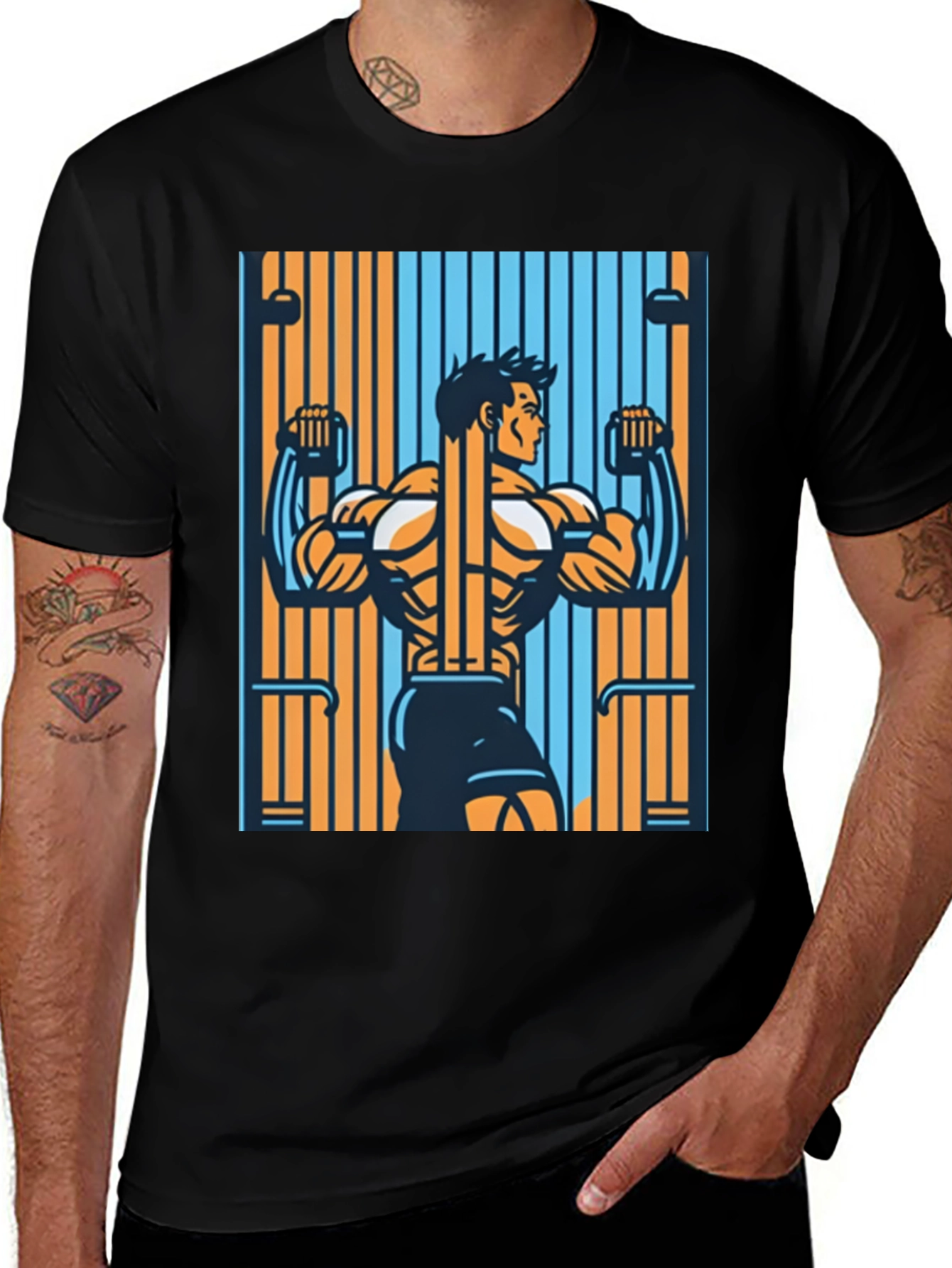 Variant 3 of Gym Bodybuilder T-Shirt Workout Apparel