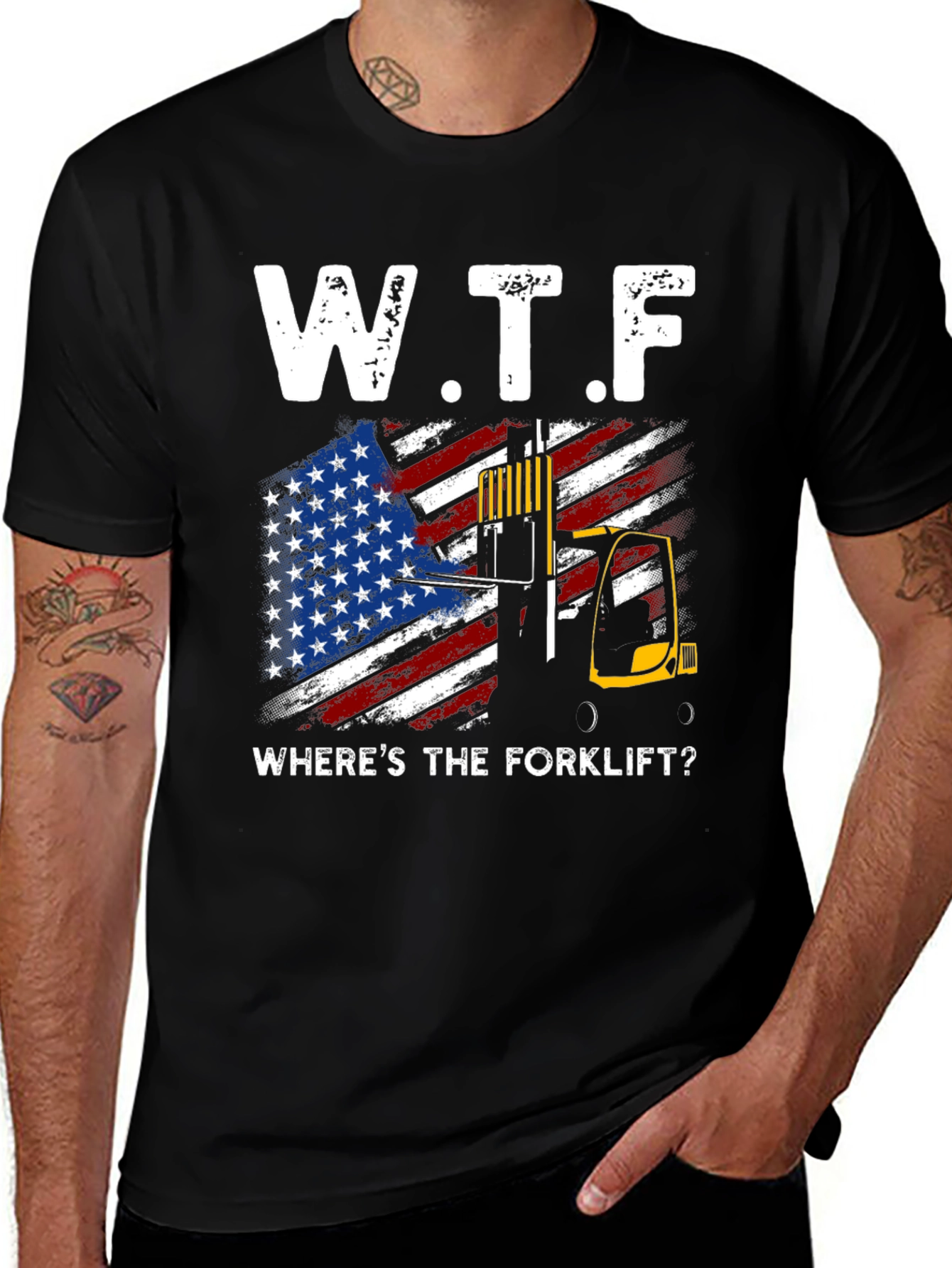 Variant 26 of W.T.F. Where's The Forklift? T-Shirt