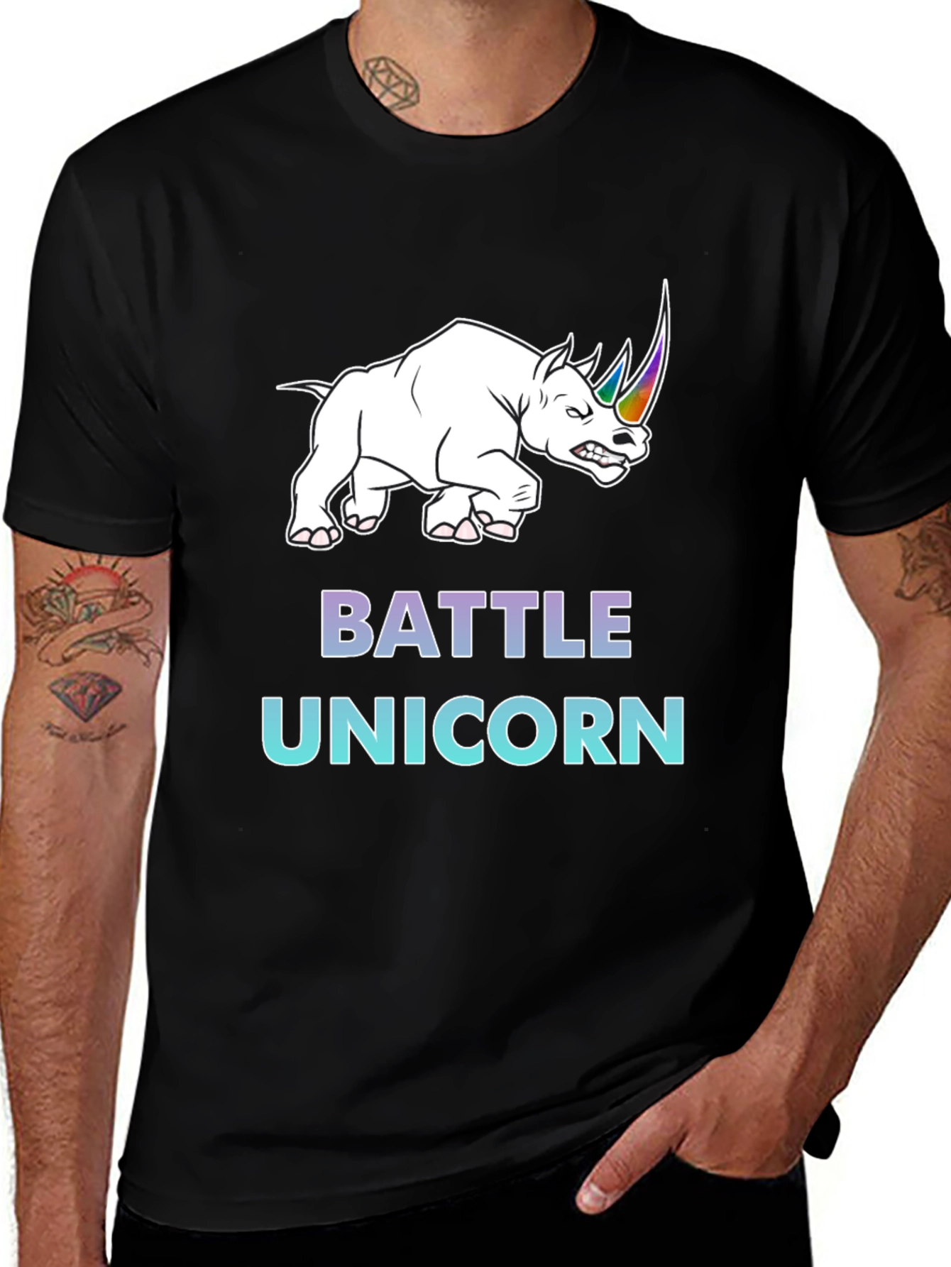 Variant 9 of Battle Unicorn Graphic T-Shirt