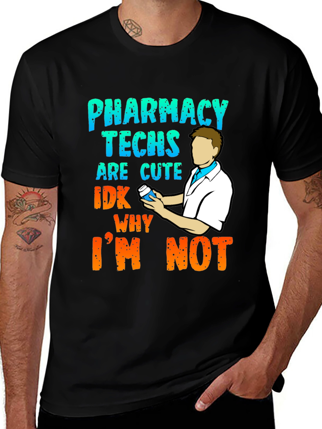 Variant 19 of Pharmacy Techs are Cute T-Shirt