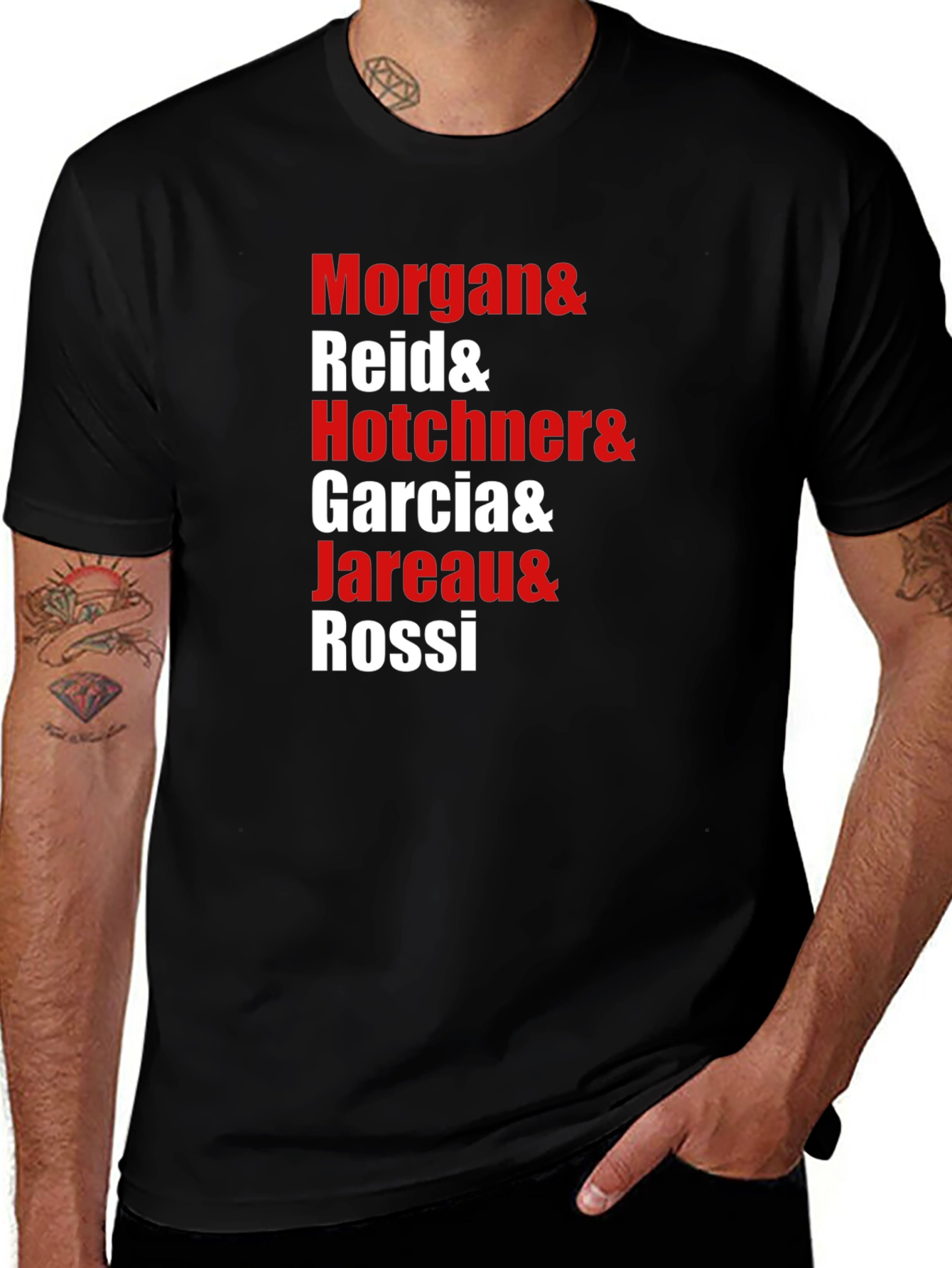 Criminal Minds T-Shirt - Morgan Reid Hotchner Garcia Jareau Rossi