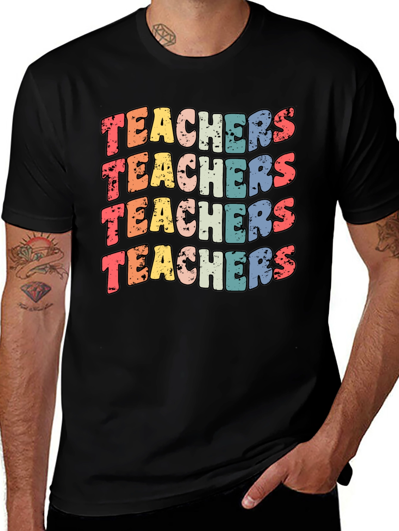 Variant 13 of Retro Teachers Graphic Tee