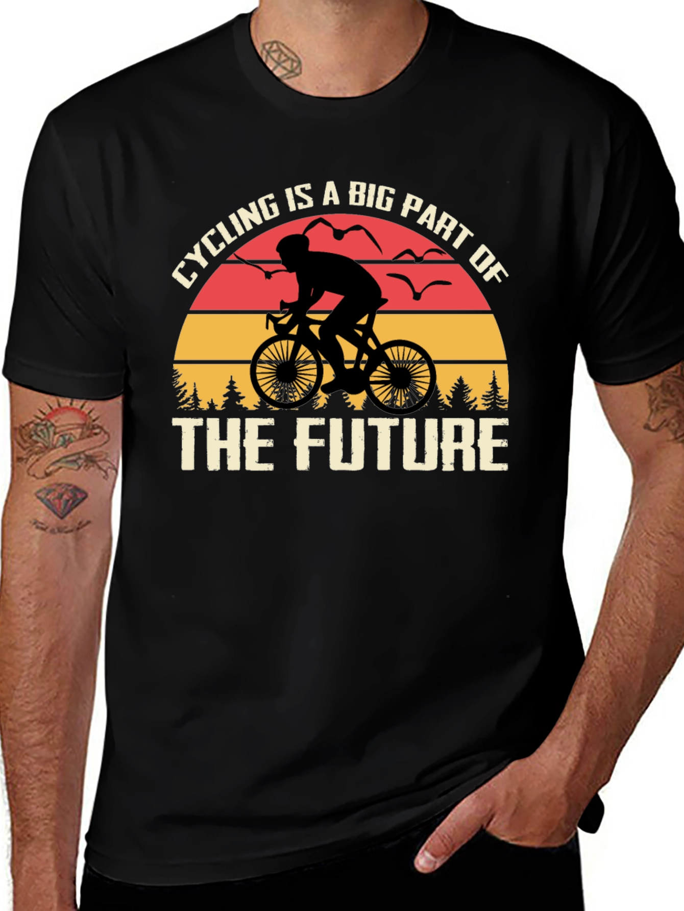 Variant 19 of Cycling is a Big Part of the Future T-Shirt