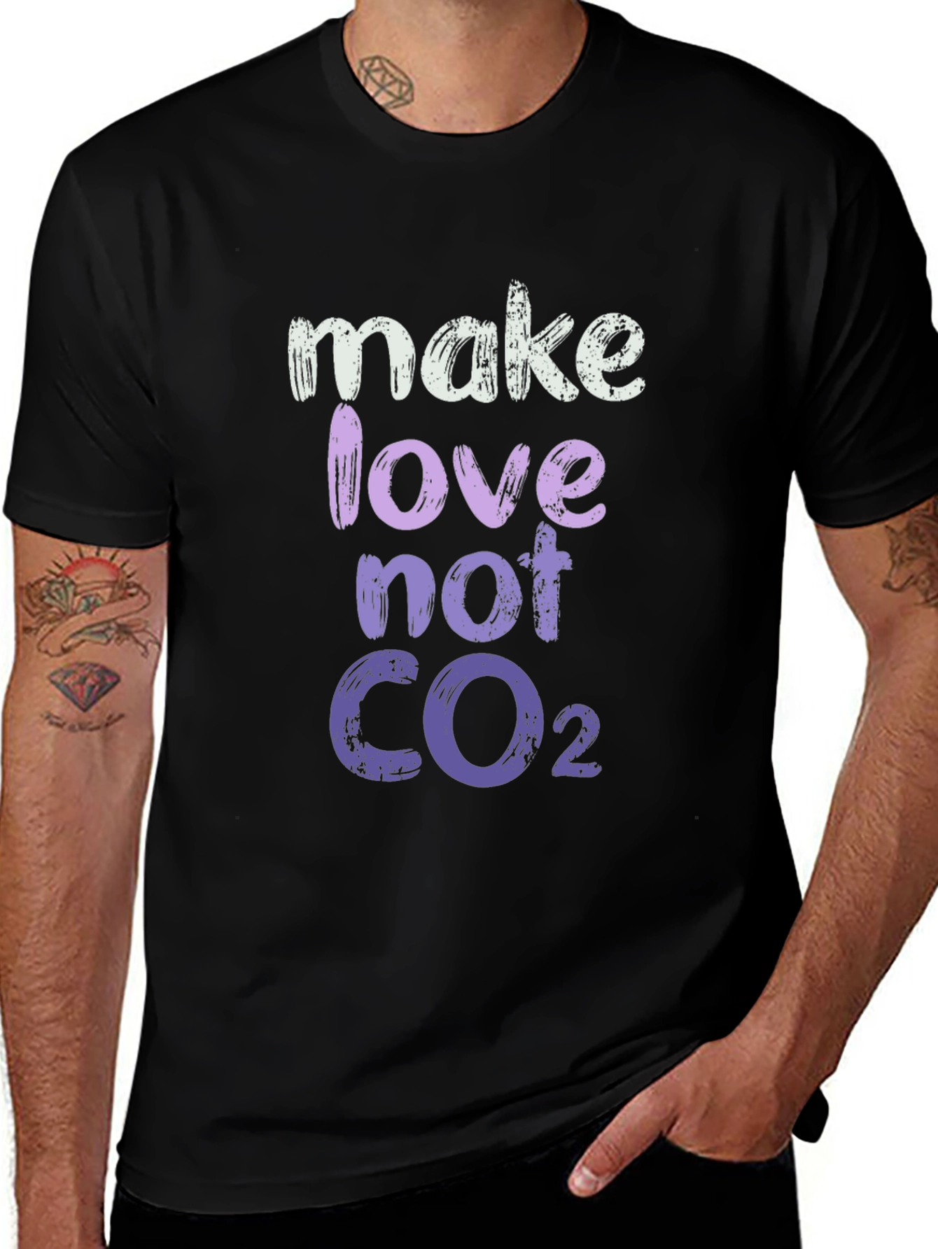 Variant 21 of Make Love Not CO2 Graphic Tee - Eco-Friendly Fashion