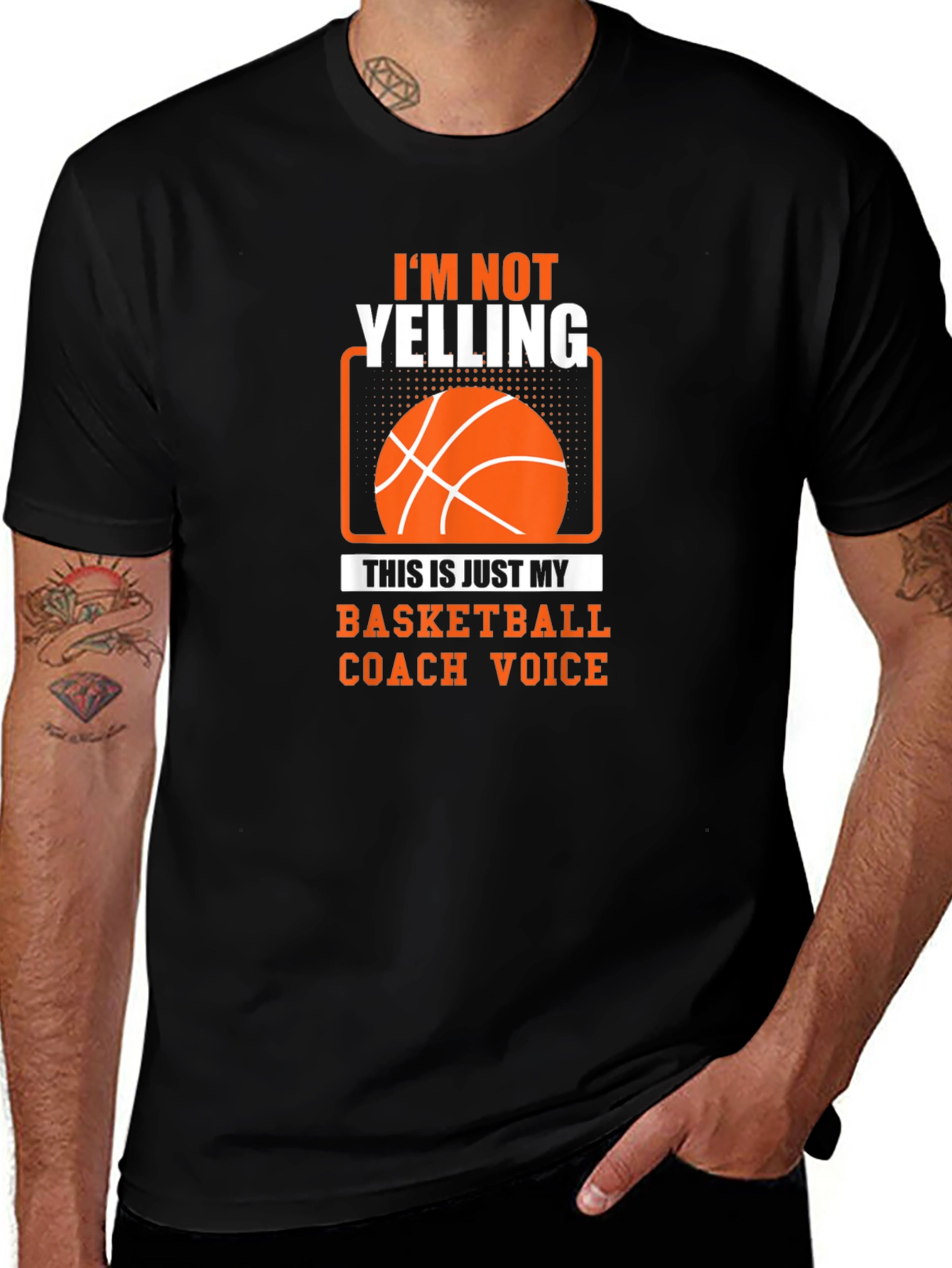 Variant 23 of Basketball Coach Voice T-Shirt - Funny Coach Tee
