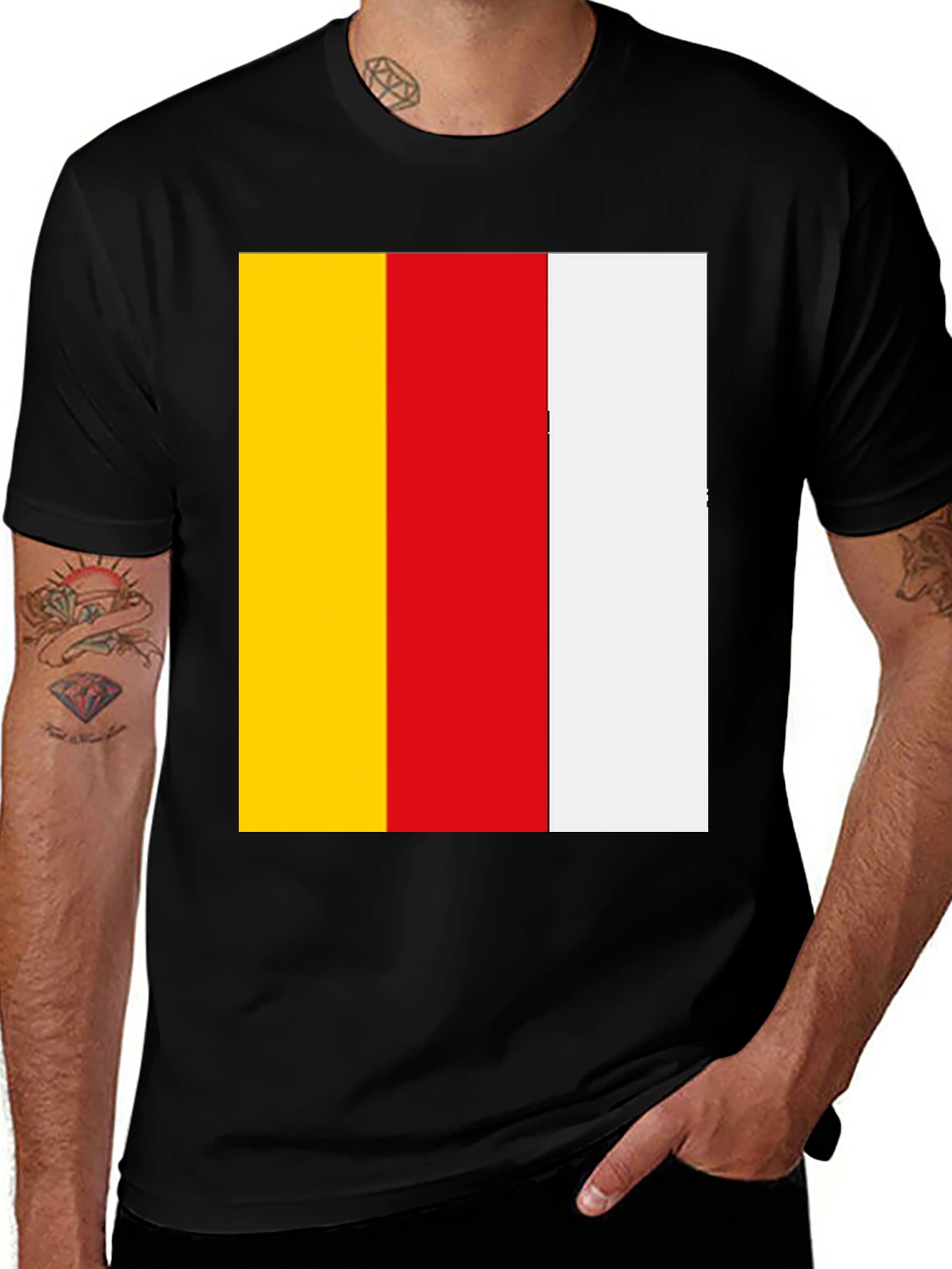 Variant 12 of Striped Color Block Tee