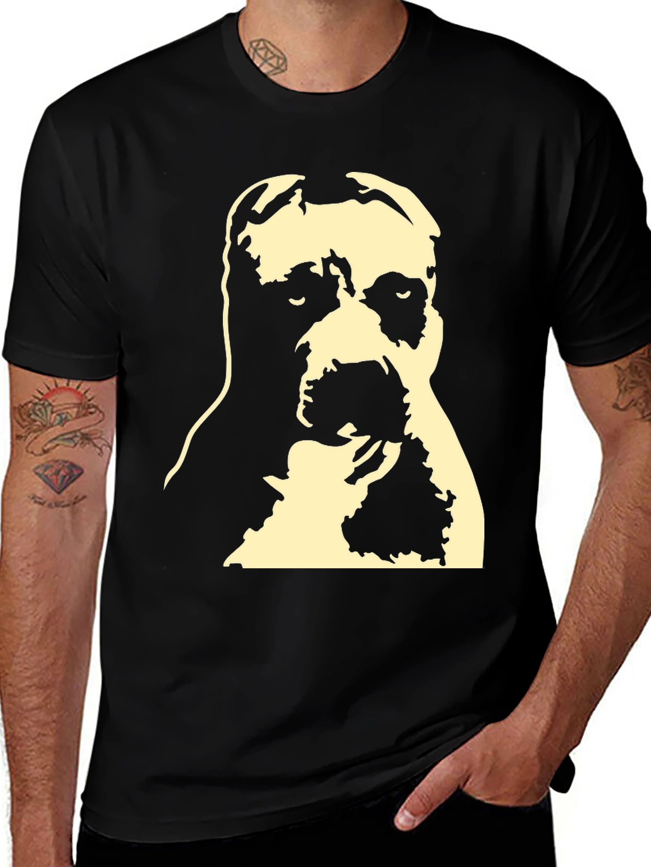 Variant 21 of Cool Dog Graphic Tee - Black