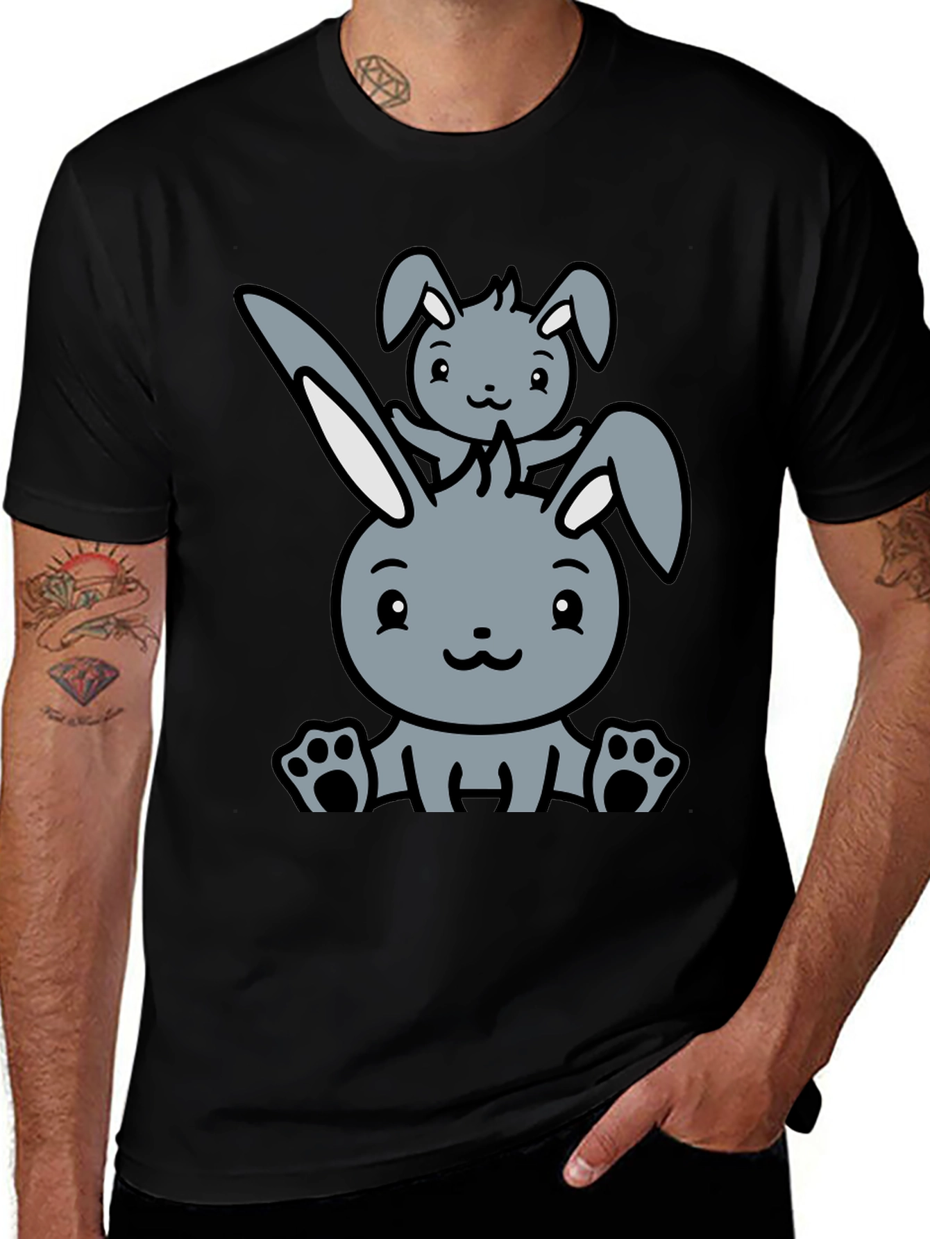 Variant 18 of Cute Rabbit Graphic Tee
