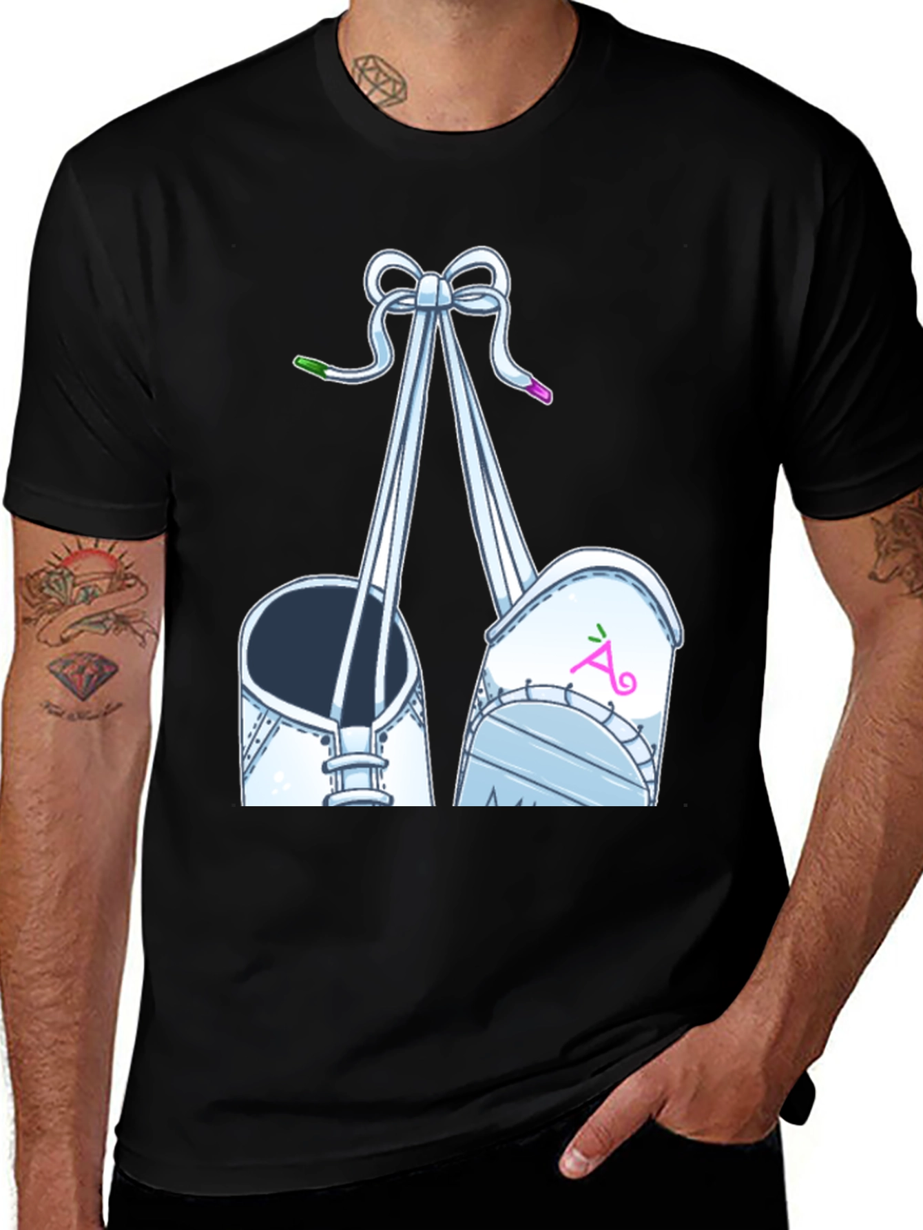 Variant 18 of Whimsical Baby Booties Graphic Tee