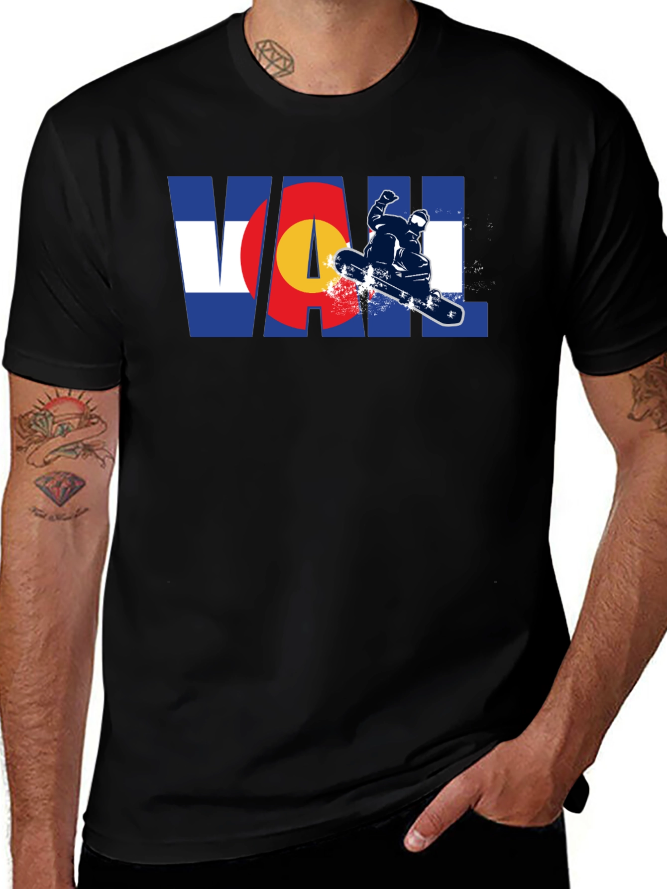Vail Colorado Snowboard T-Shirt