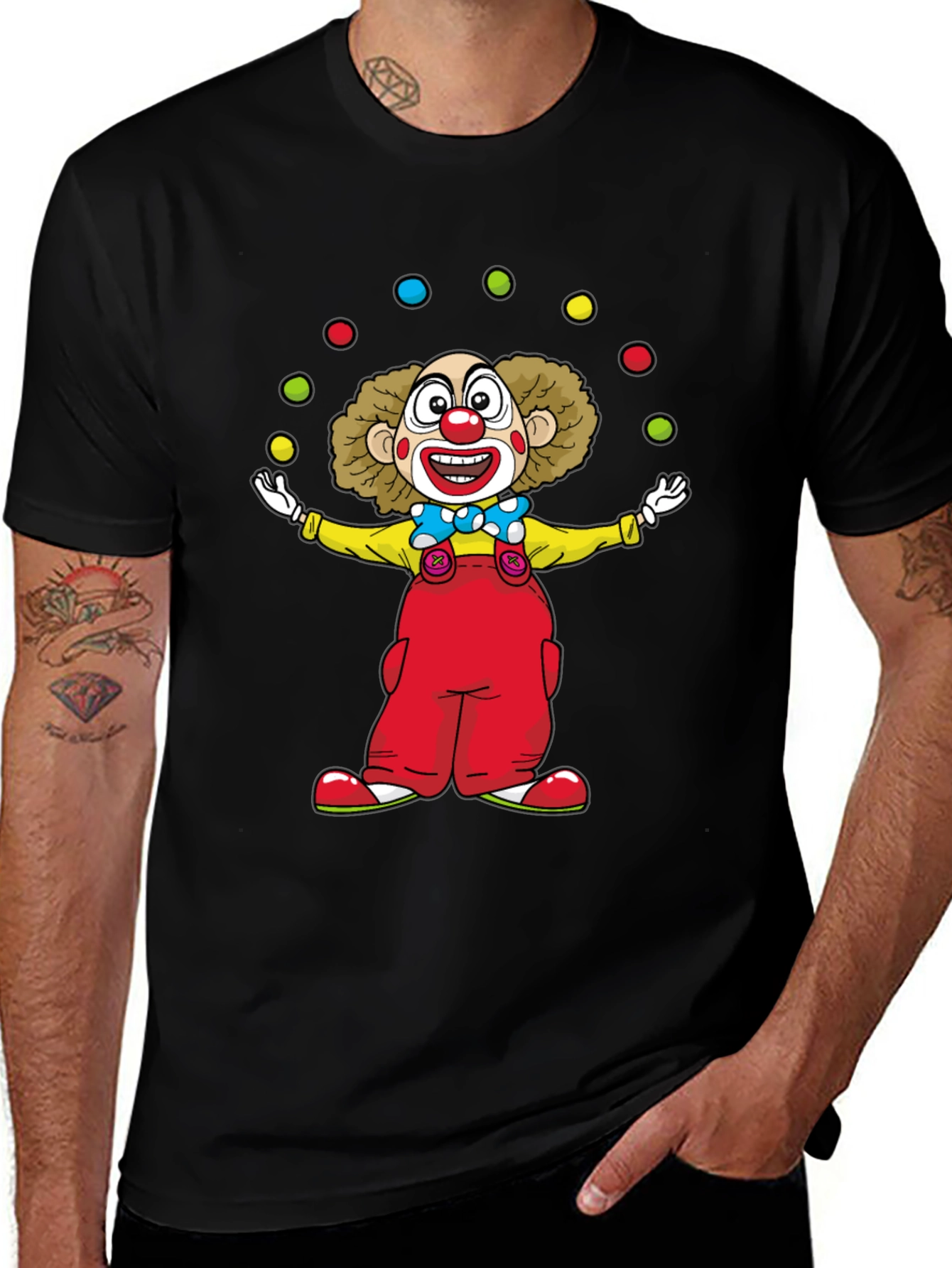 Variant 25 of Clown Juggling Balls T-Shirt - Fun & Unique!