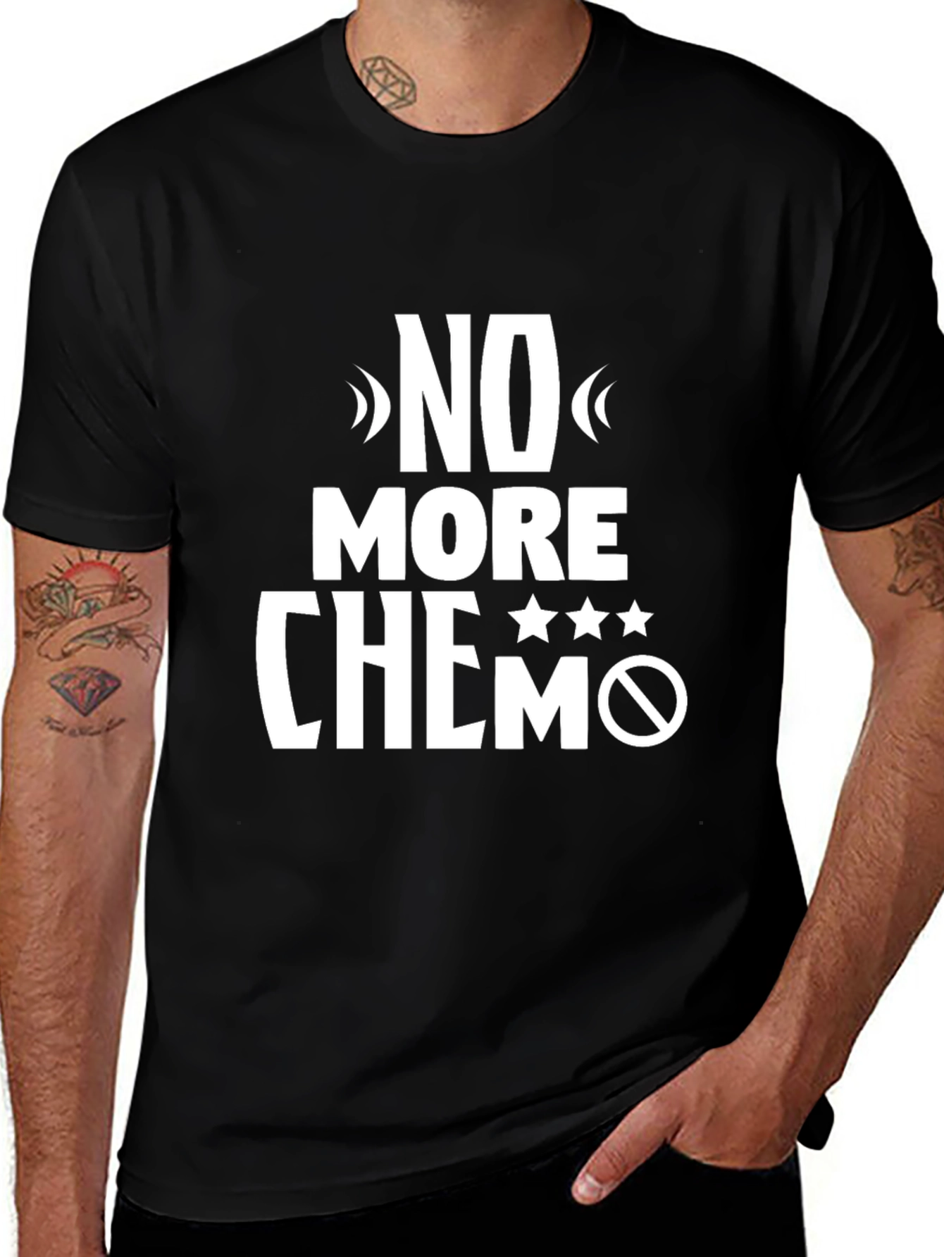 Variant 24 of No More Chemo T-Shirt Anti Cancer Awareness Tee